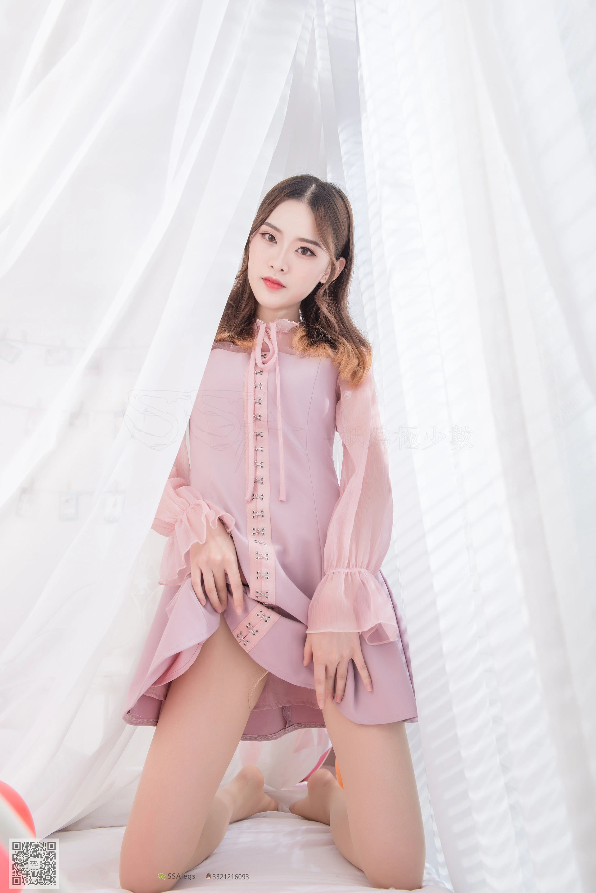 SSA丝社 超清写真 NO.027 琪琪 肉色开档丝袜 清纯美女的诱惑[99P-887MB]