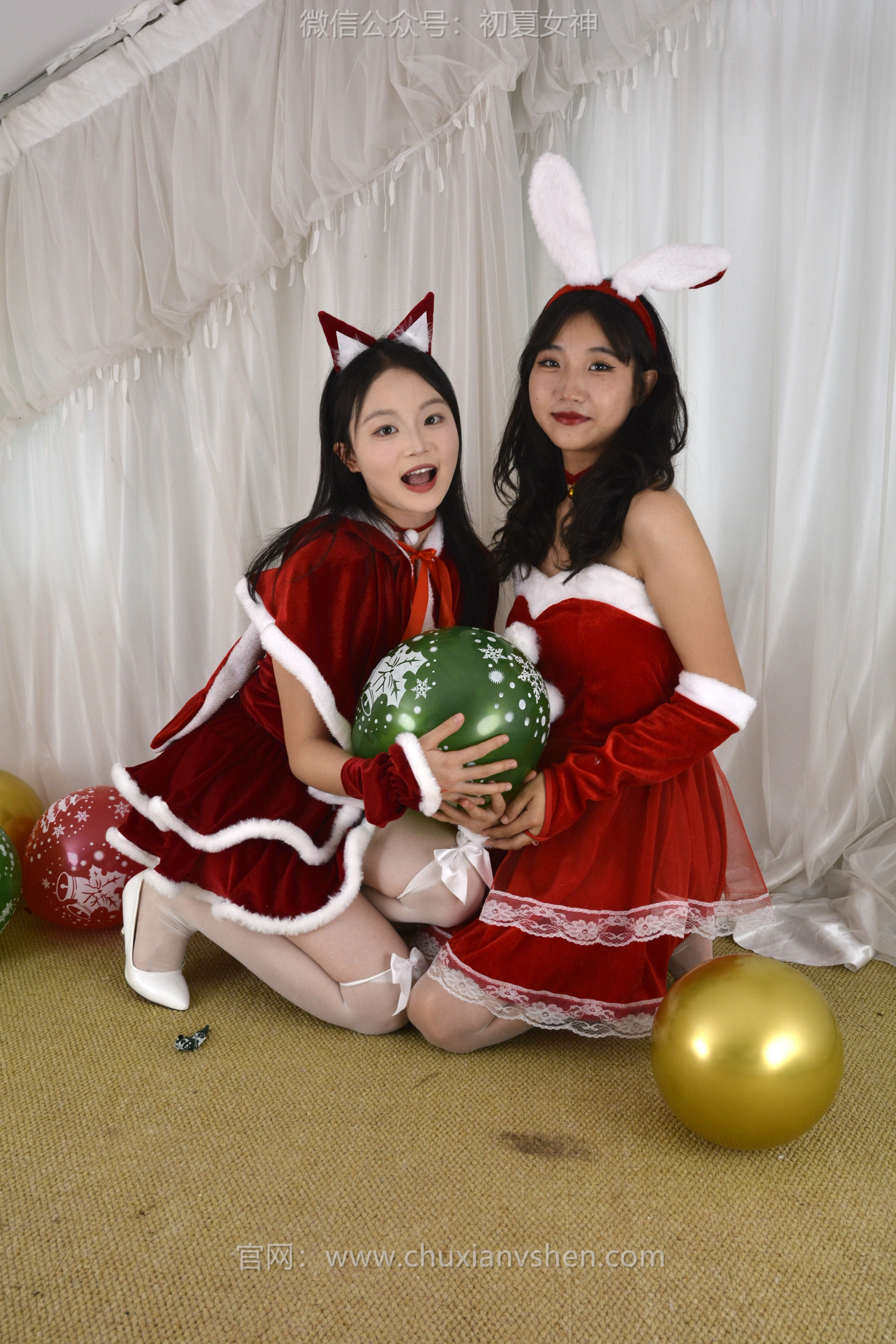 初夏女神 NO.117 点点、双双 圣诞快乐[140P+2V／3.44GB]