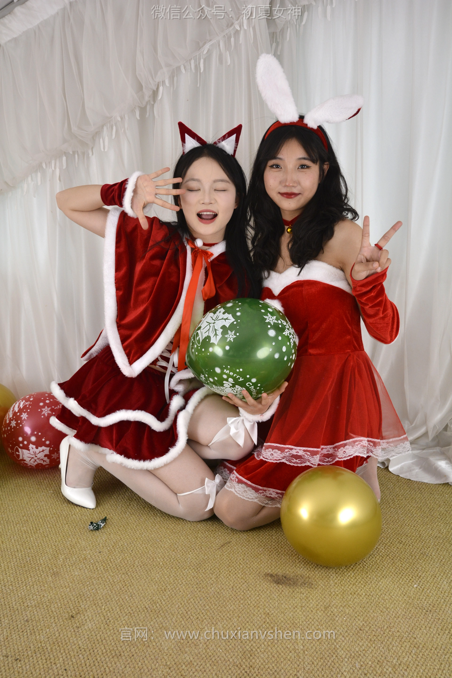 初夏女神 NO.117 点点、双双 圣诞快乐[140P+2V／3.44GB]