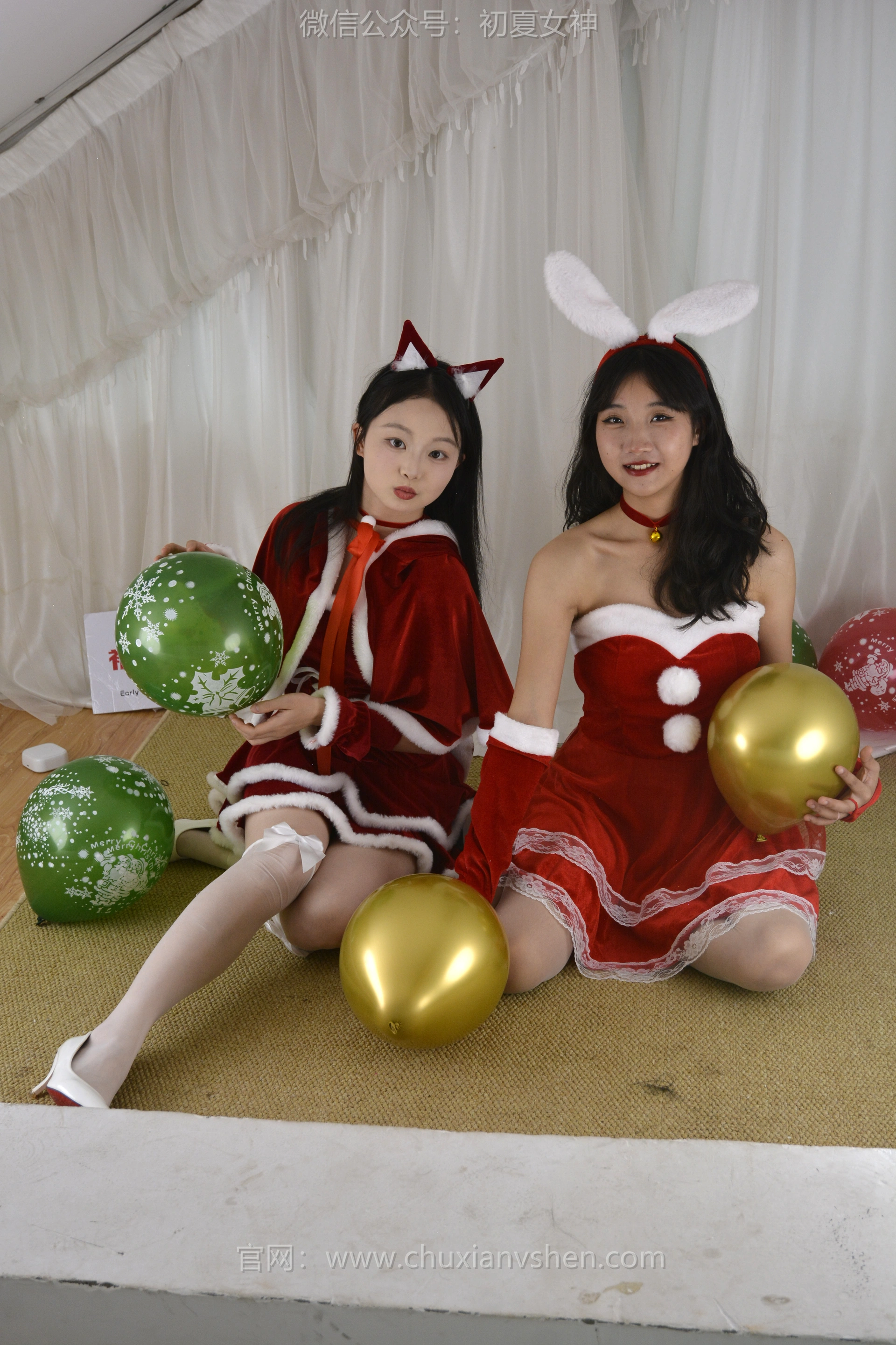 初夏女神 NO.117 点点、双双 圣诞快乐[140P+2V／3.44GB]