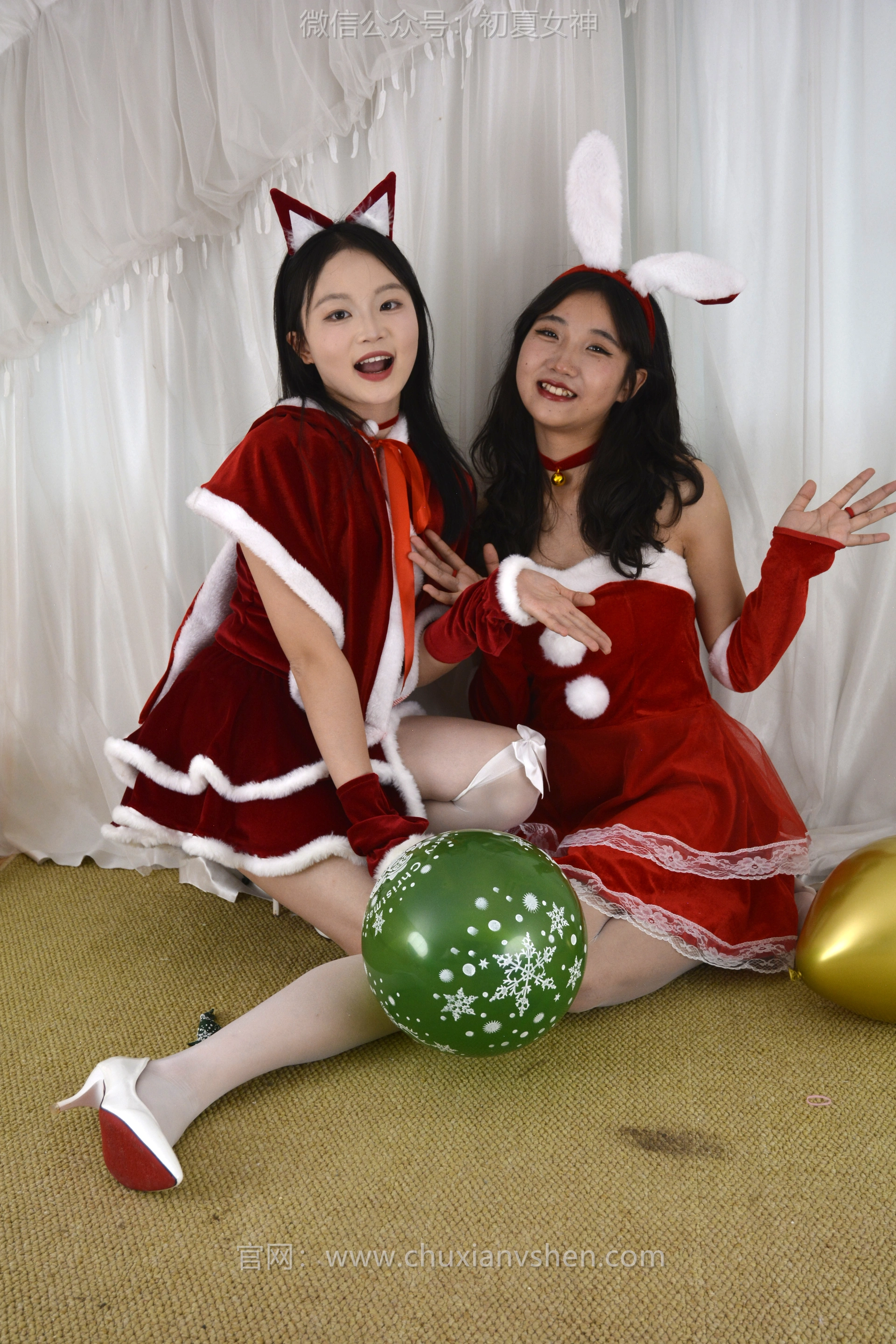 初夏女神 NO.117 点点、双双 圣诞快乐[140P+2V／3.44GB]