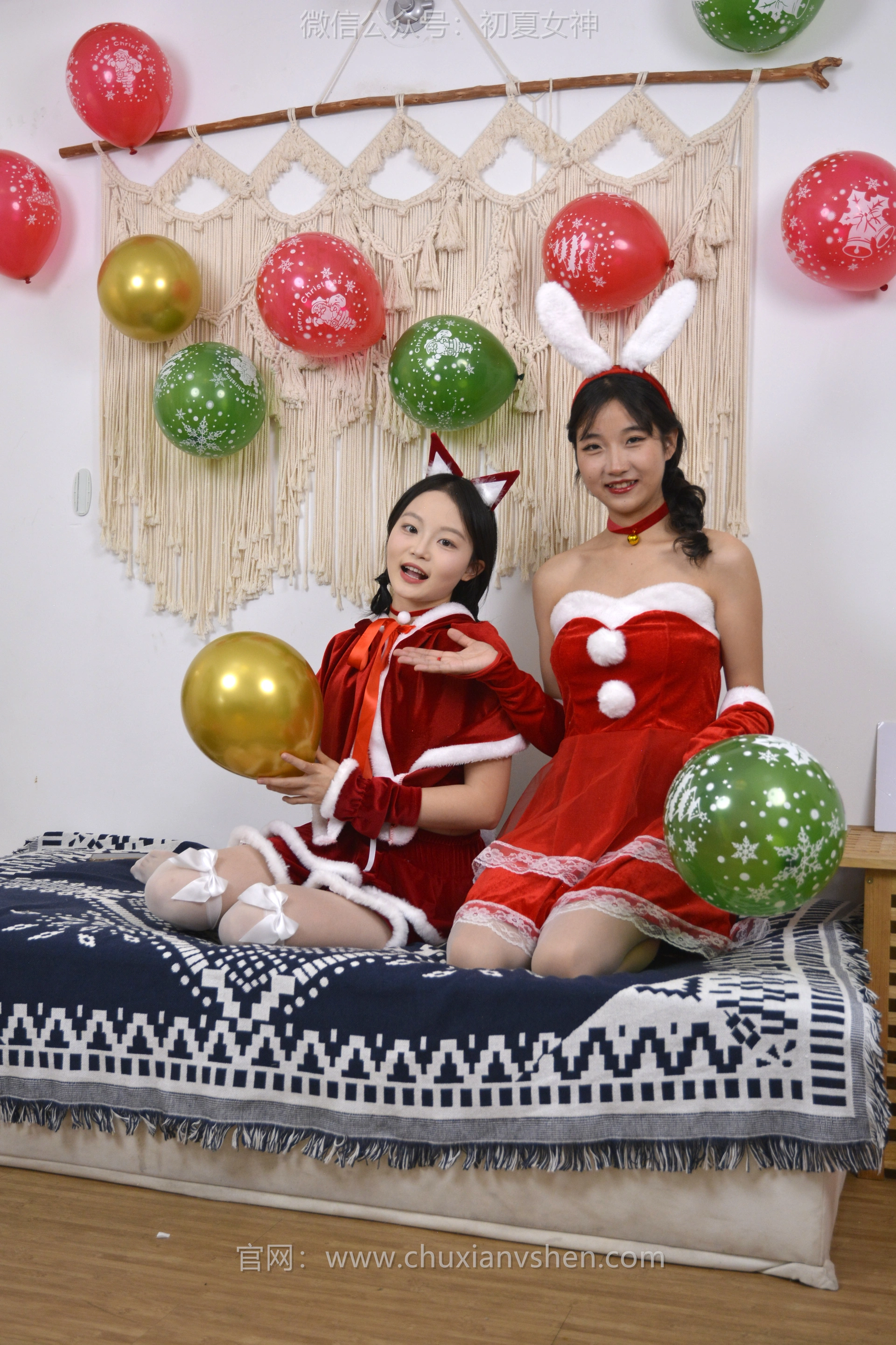 初夏女神 NO.117 点点、双双 圣诞快乐[140P+2V／3.44GB]