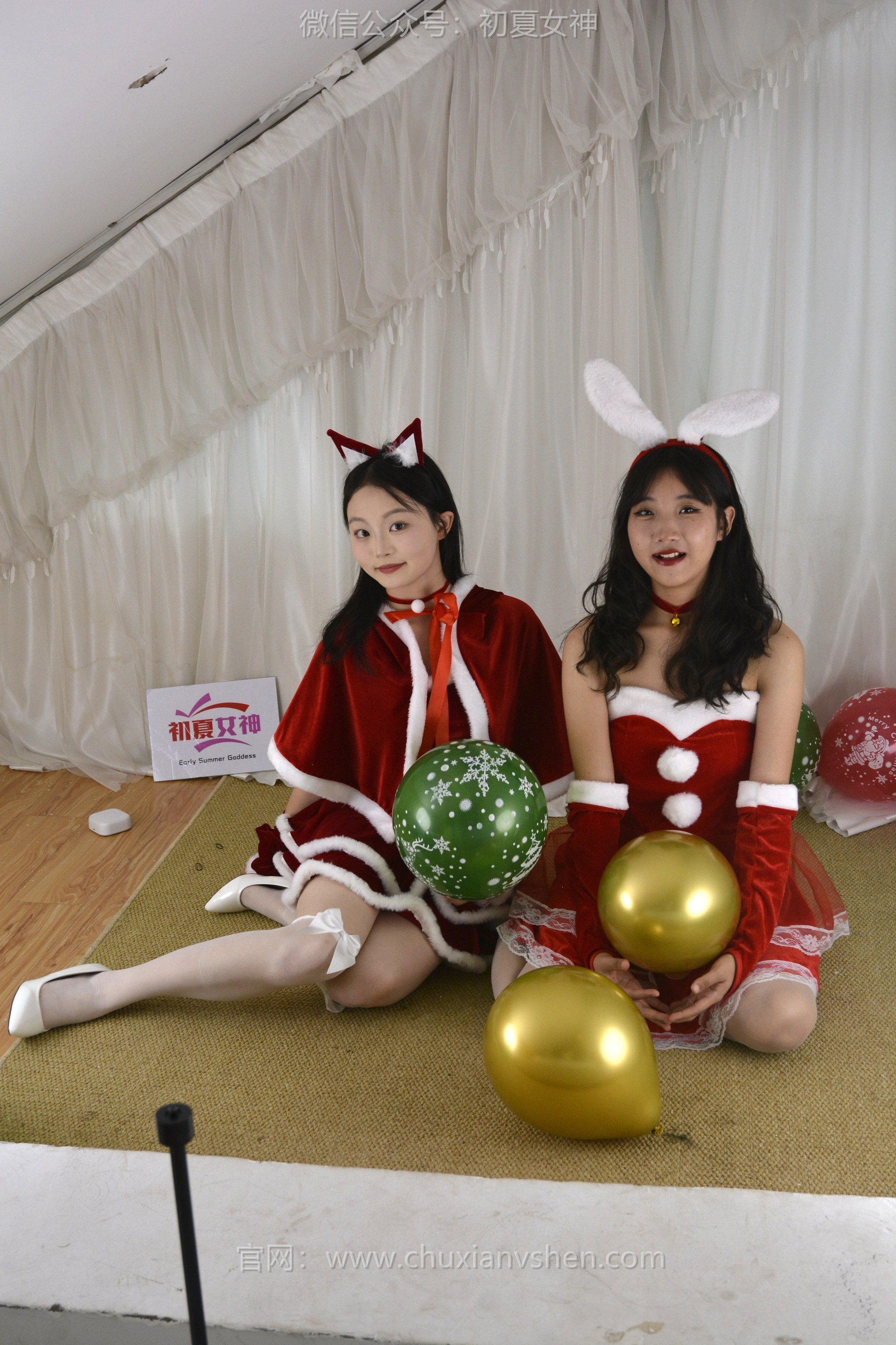 初夏女神 NO.117 点点、双双 圣诞快乐[140P+2V／3.44GB]