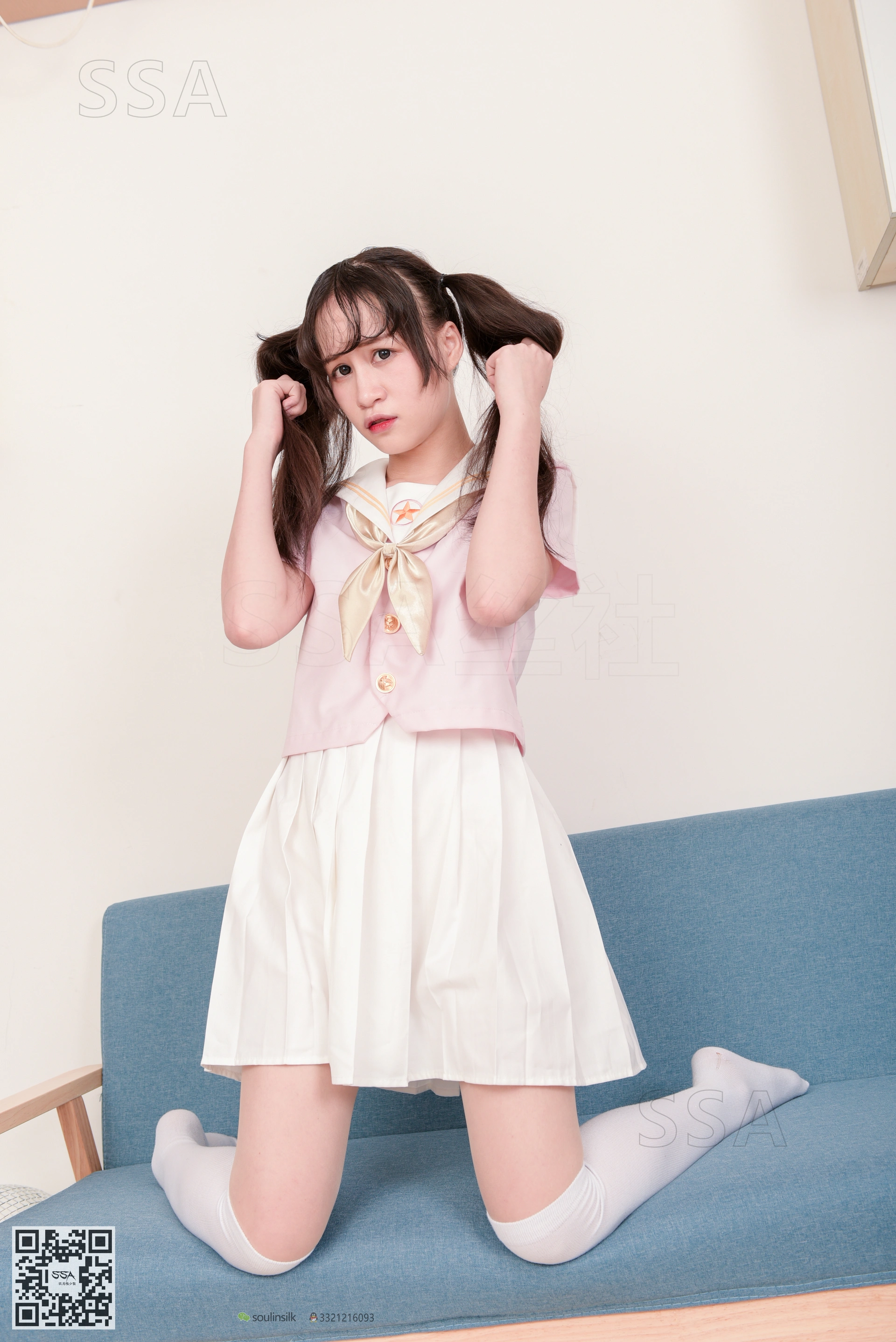 SSA丝社 超清写真 NO.144 丹丹粉色JK制服 [195P-2.56GB]