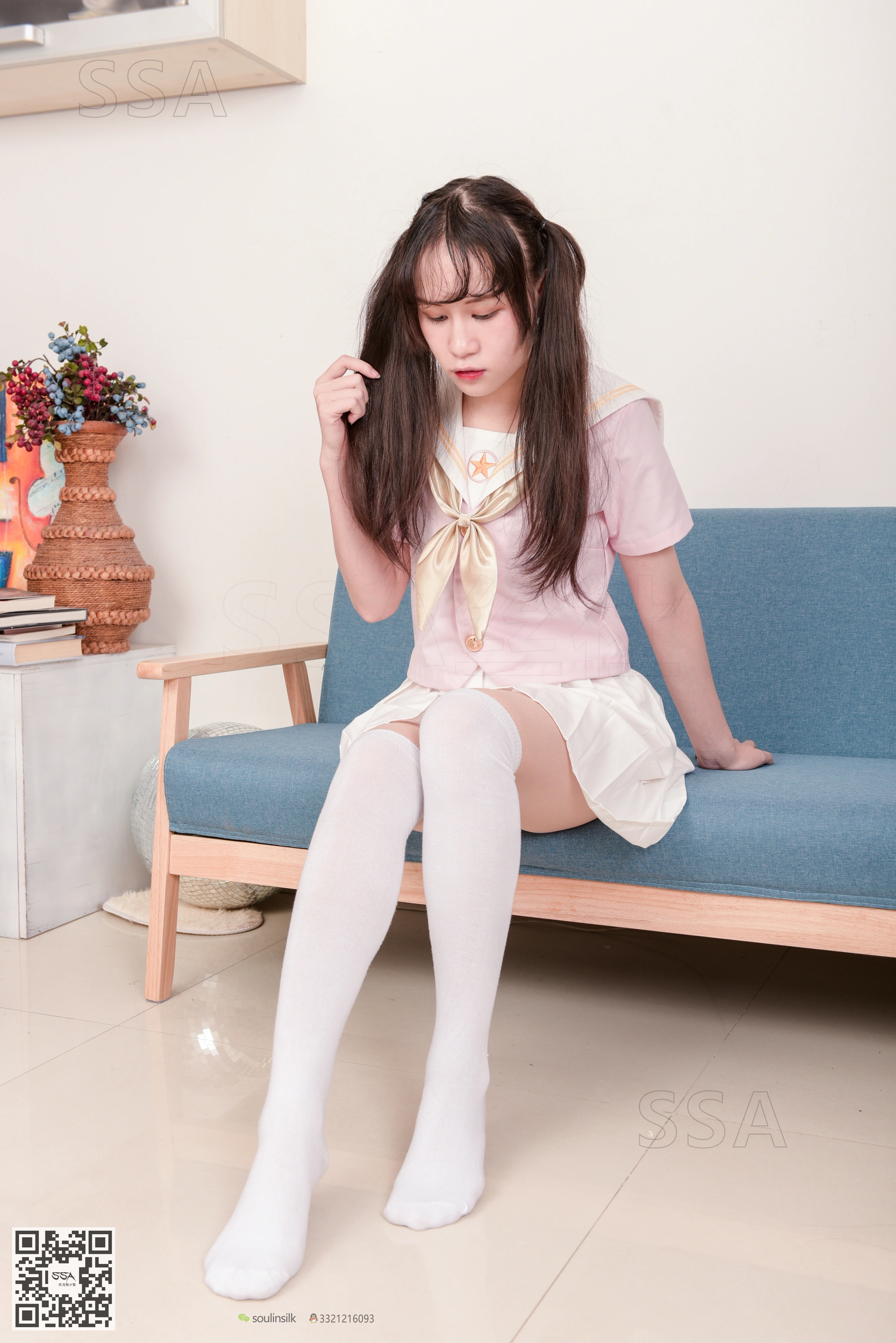 SSA丝社 超清写真 NO.144 丹丹粉色JK制服 [195P-2.56GB]