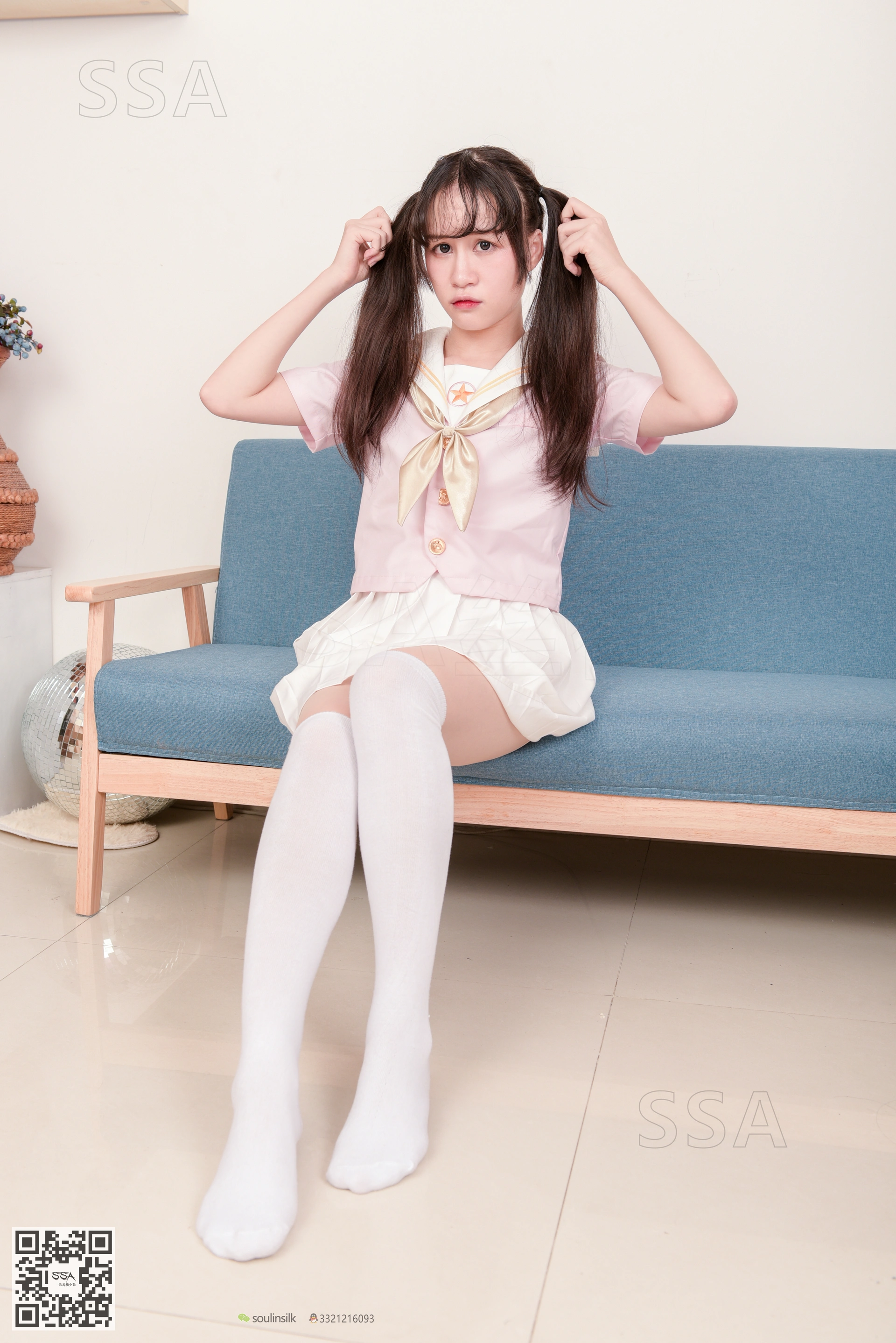 SSA丝社 超清写真 NO.144 丹丹粉色JK制服 [195P-2.56GB]