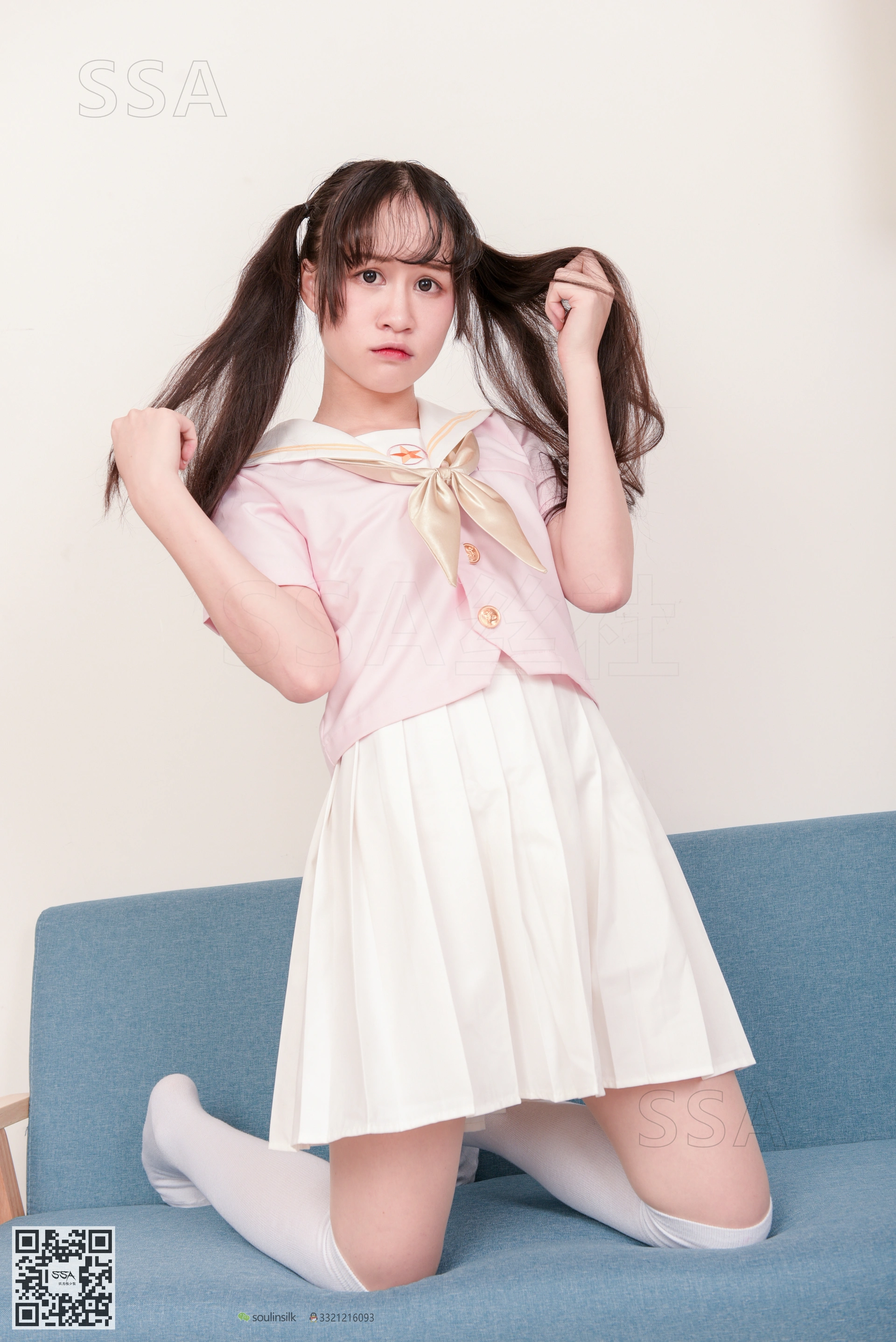 SSA丝社 超清写真 NO.144 丹丹粉色JK制服 [195P-2.56GB]