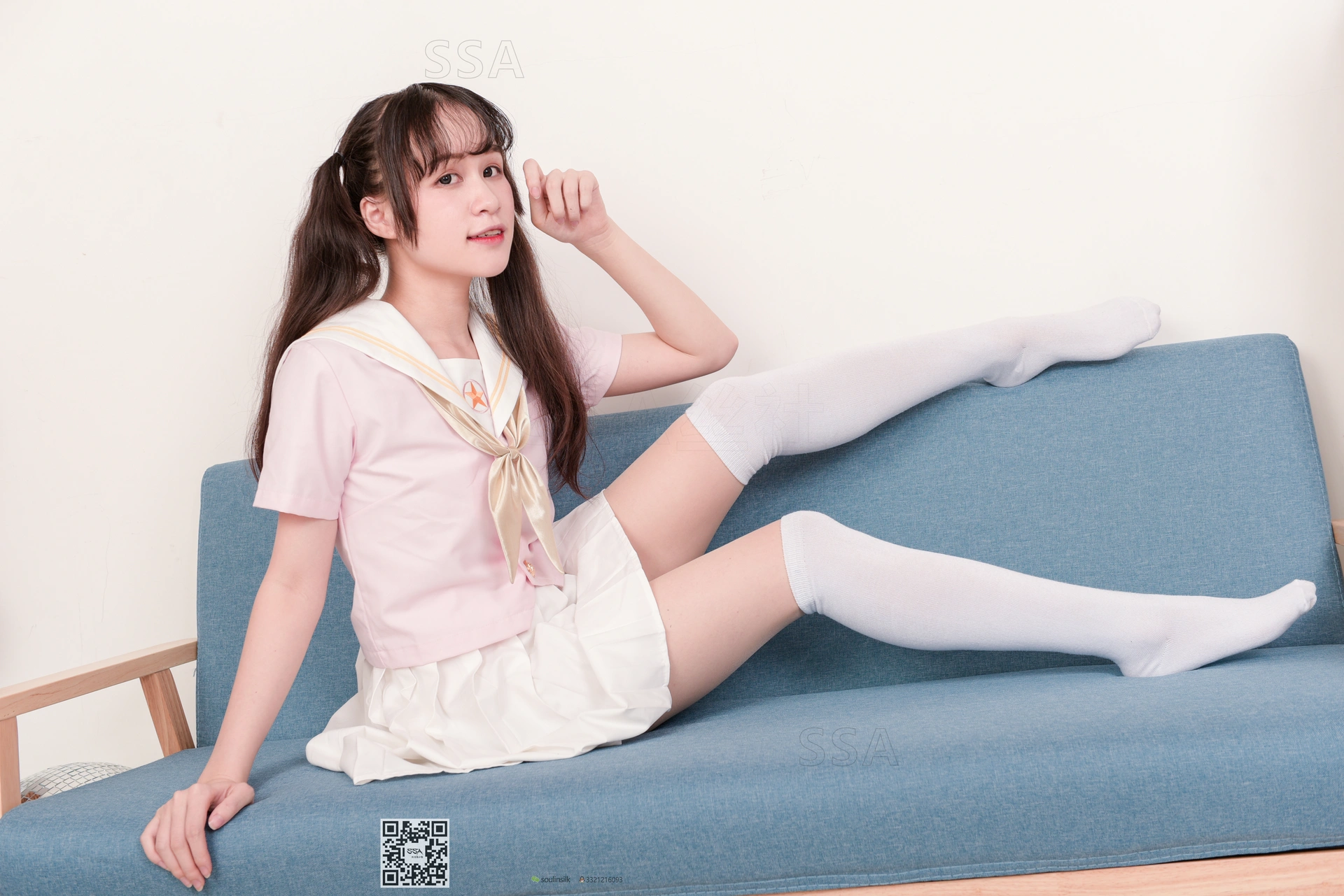 SSA丝社 超清写真 NO.144 丹丹粉色JK制服 [195P-2.56GB]