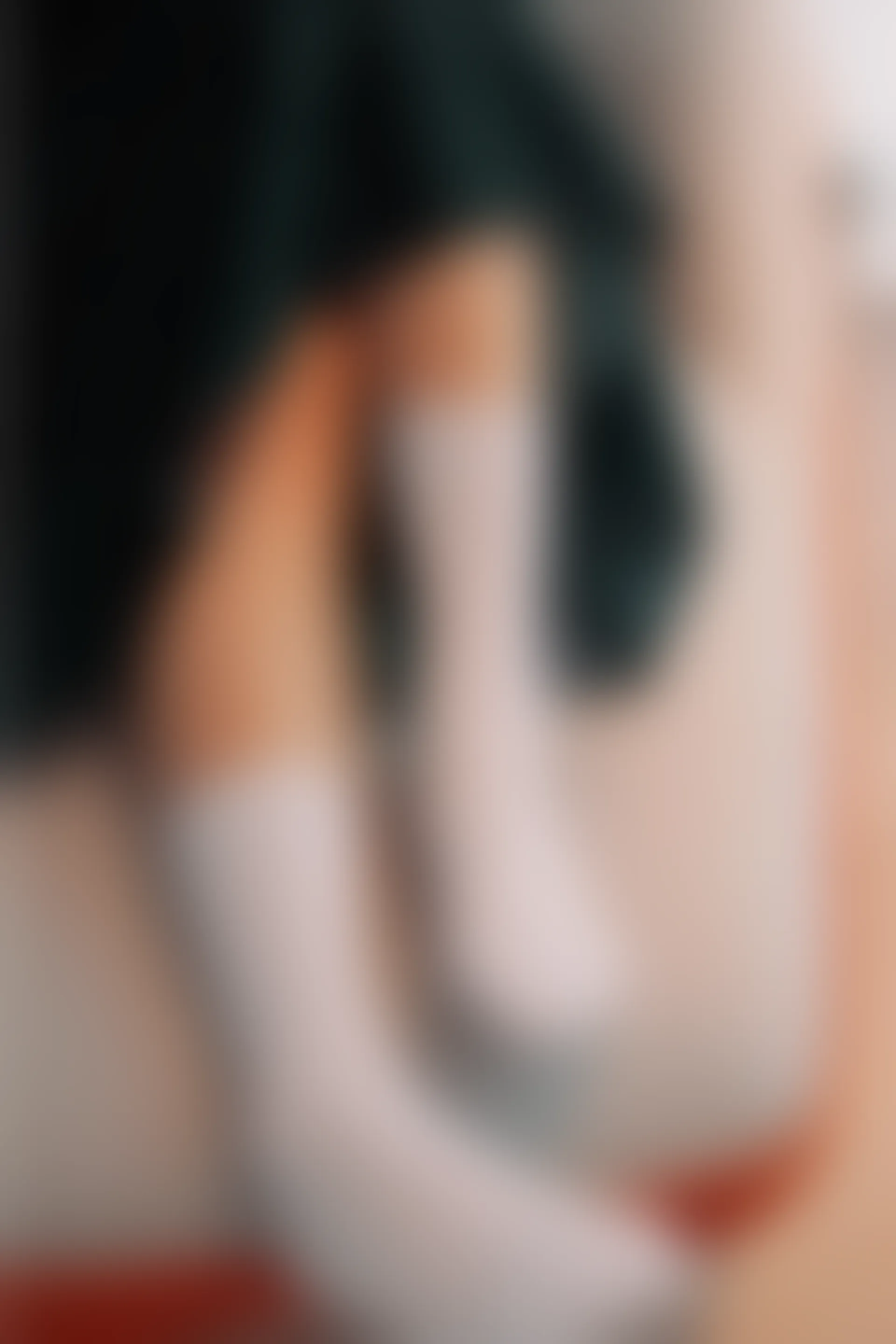 初夏女神 NO.016 沙沙~牛仔M码长裙搭小黑皮鞋[112P-1V-5.26G]