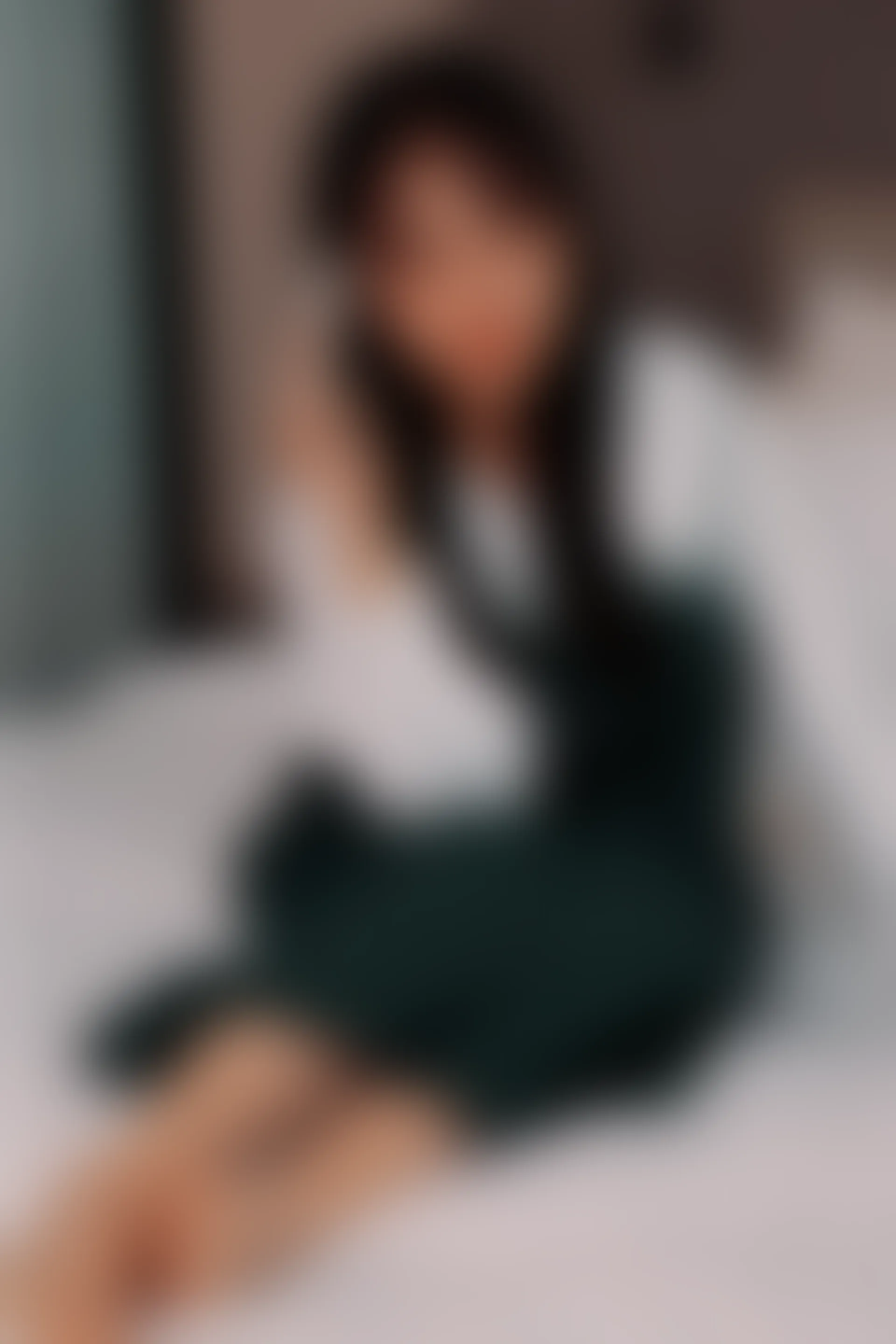 初夏女神 NO.016 沙沙~牛仔M码长裙搭小黑皮鞋[112P-1V-5.26G]