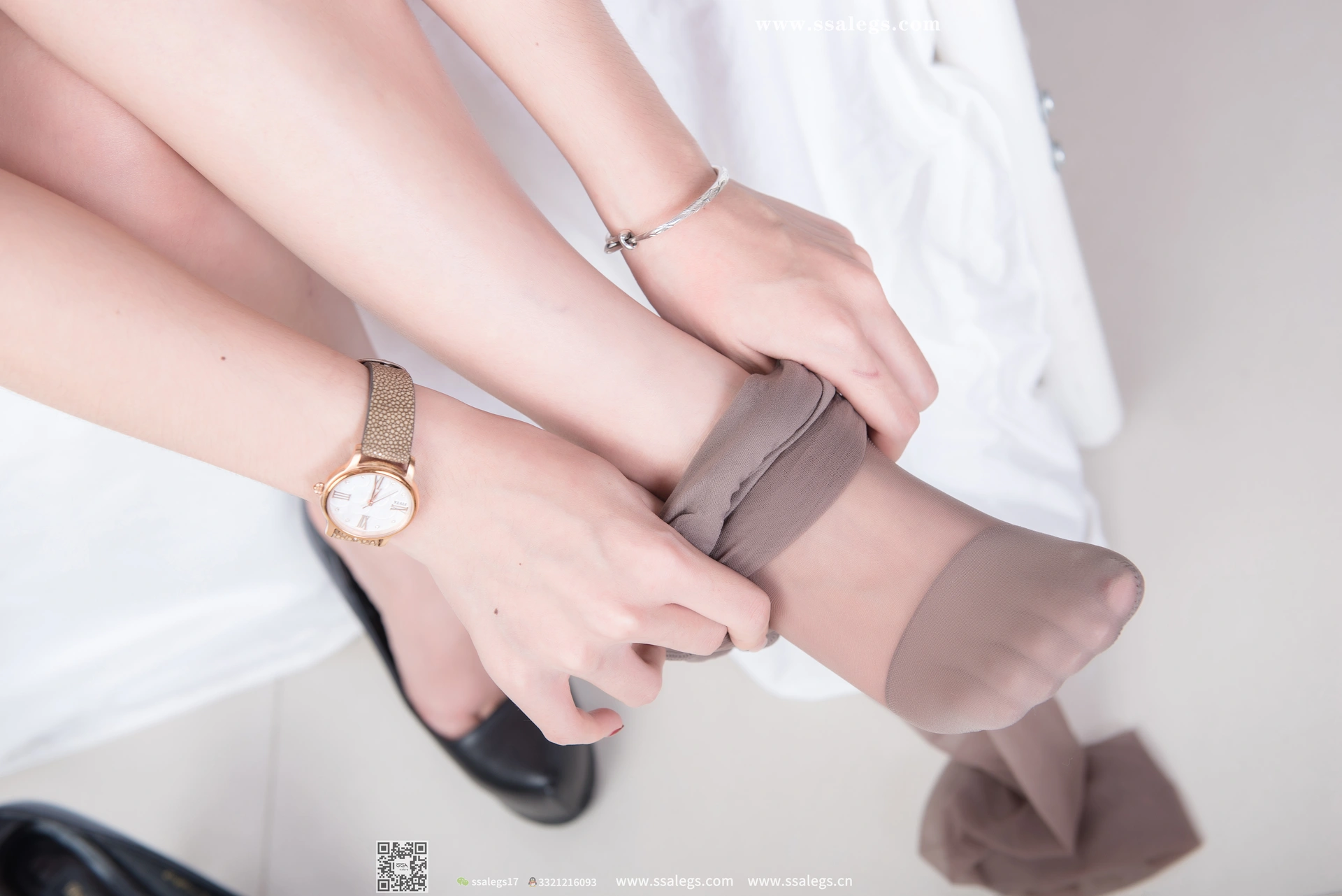 SSA丝社 超清写真 NO.021 混血美女芷沫浪漫咖啡色丝袜街拍[99P-1.26GB]