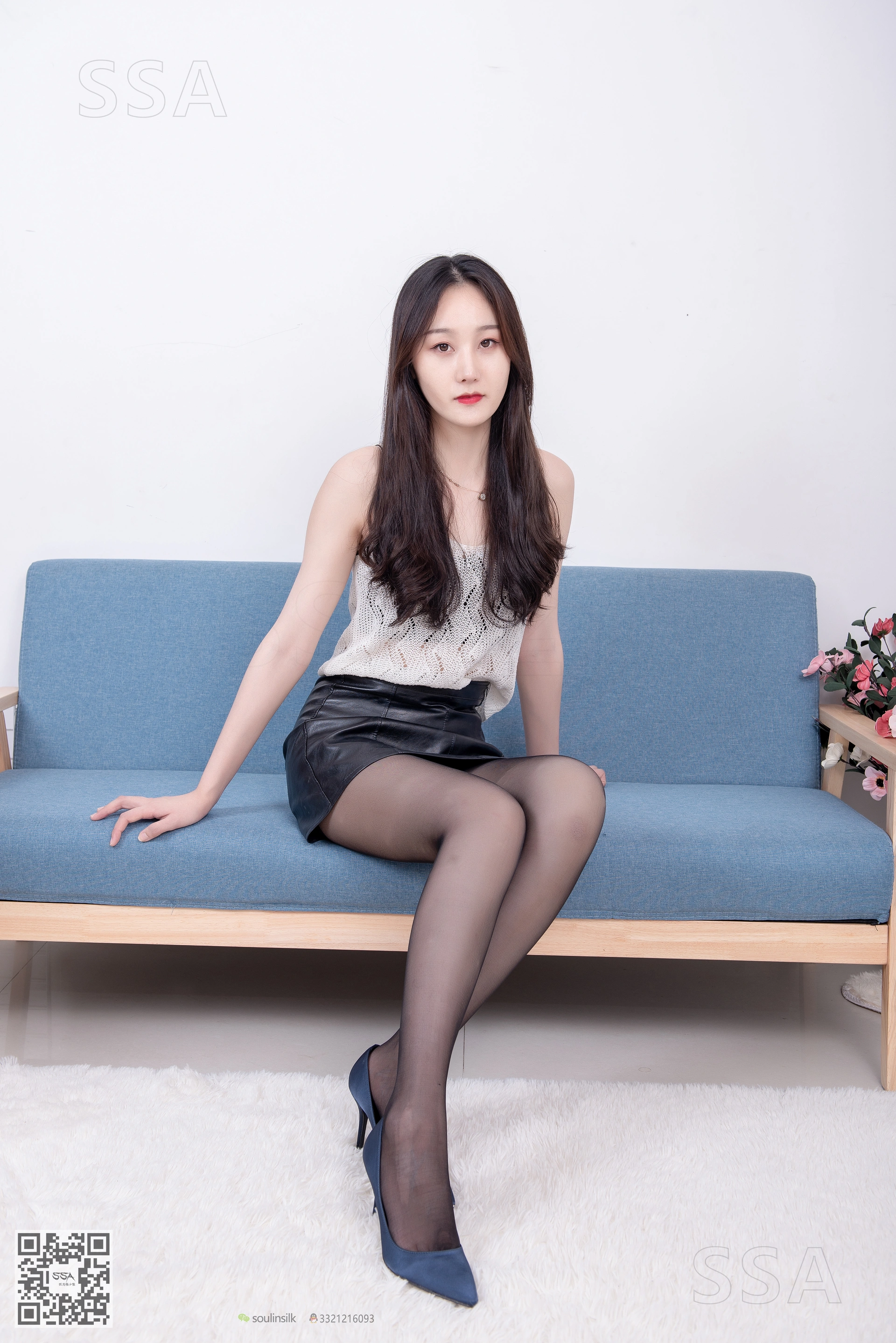 SSA丝社 超清写真 NO.173 瑶瑶 皮裙黑丝性感穿搭示范[118P／1.82GB]