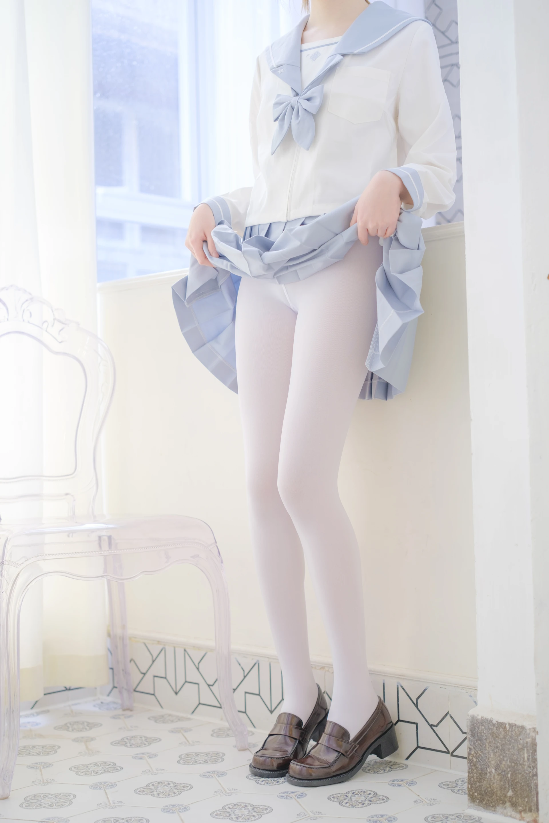 森萝财团 内部VIP系列 微风-04 白丝蓝白JK制服 [102P1V-3.3G]