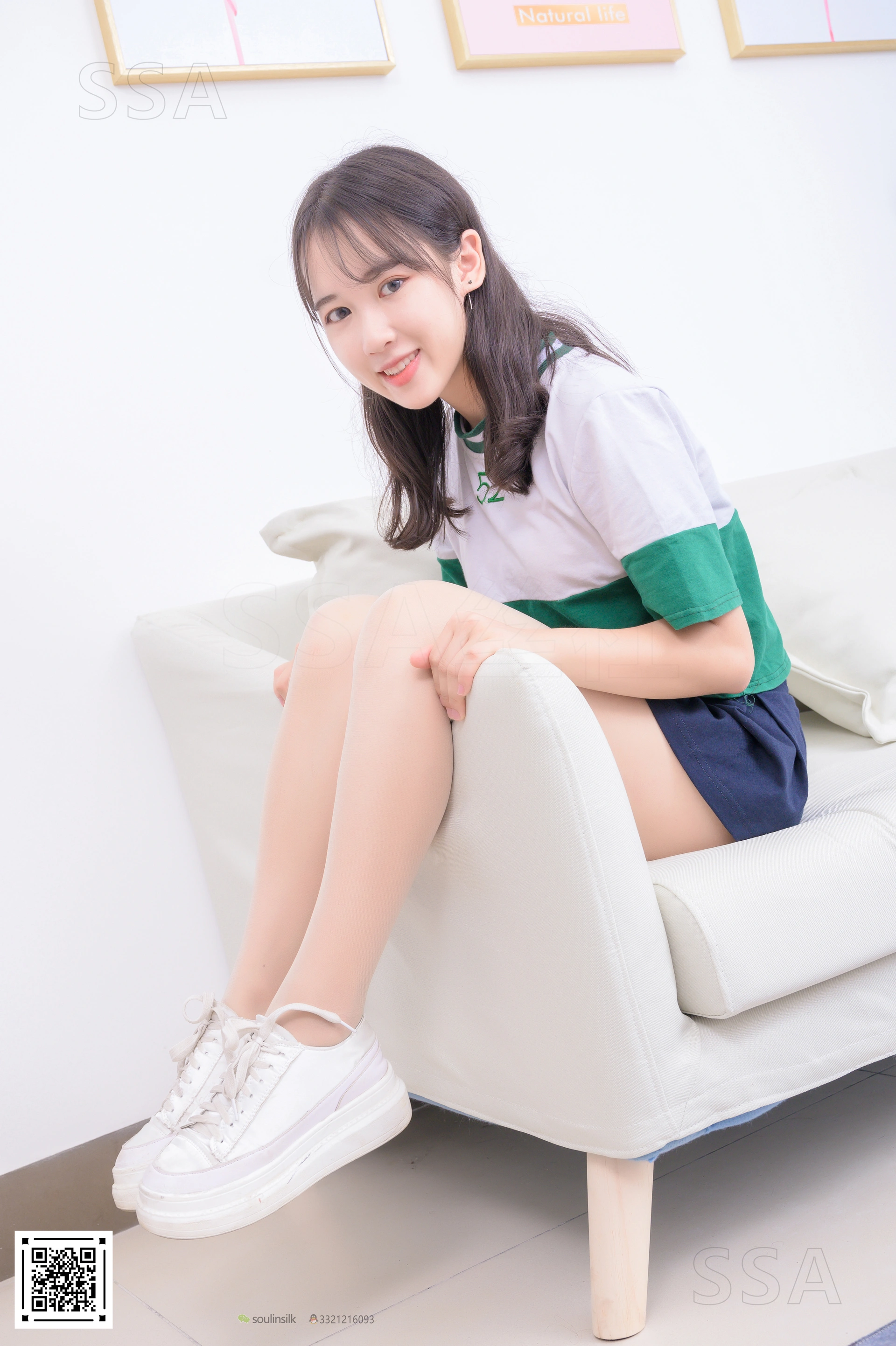 SSA丝社 超清写真 NO.215 小夏 齐臀短裙（上）[99P／1.22GB]