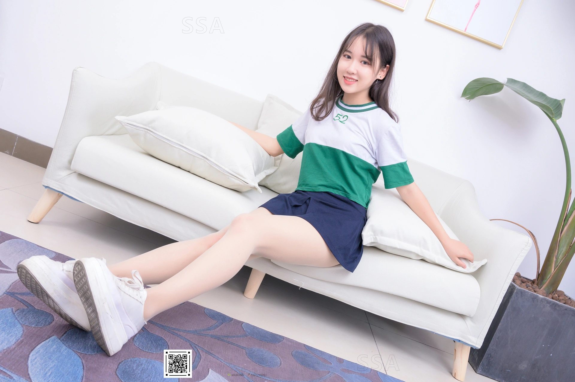 SSA丝社 超清写真 NO.215 小夏 齐臀短裙（上）[99P／1.22GB]