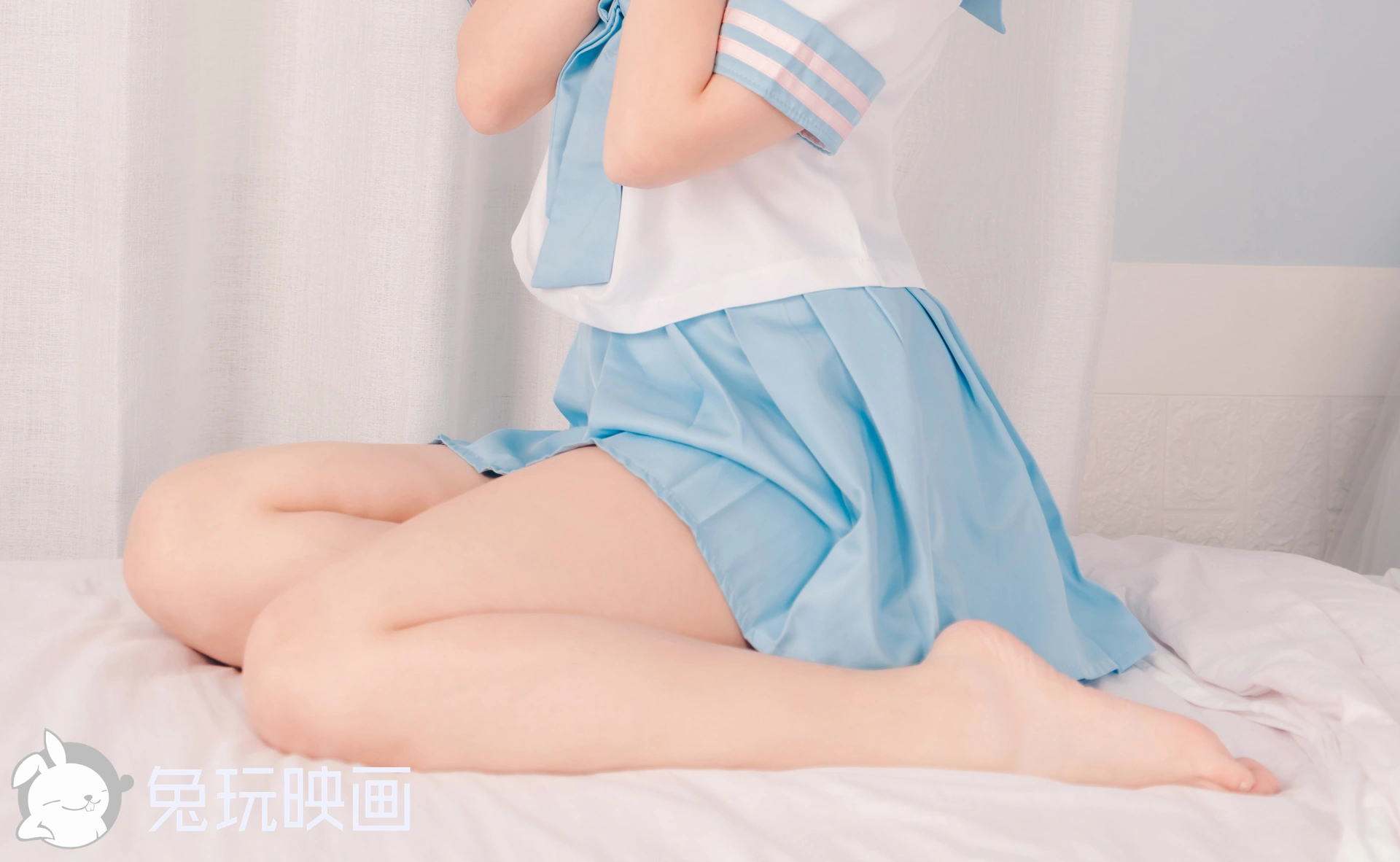 D58.007 兔玩映画 体操服和蓝裙子 [39P-295MB]