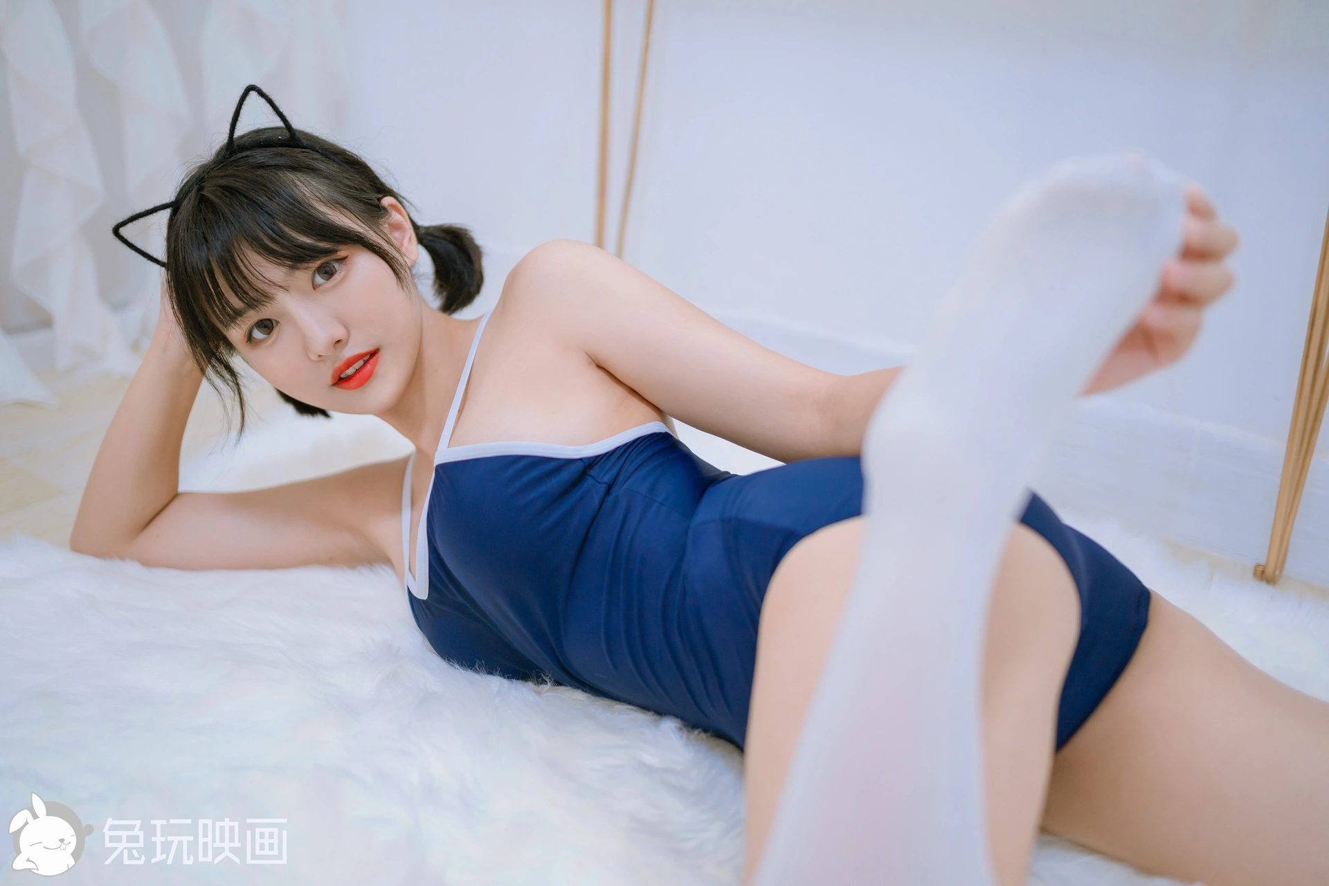 兔玩映画 夏日泳装 Vol.047 猫耳朵 [40P-418MB]