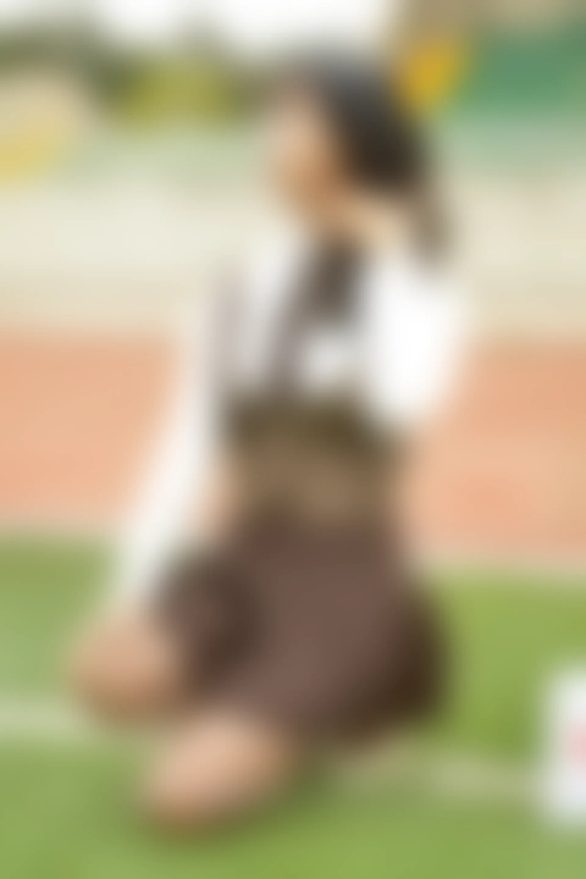 初夏女神 NO.056 点点~【咖啡JK】秋意浓，这该是秋天拥有的颜色[140P-1V-3.33G]