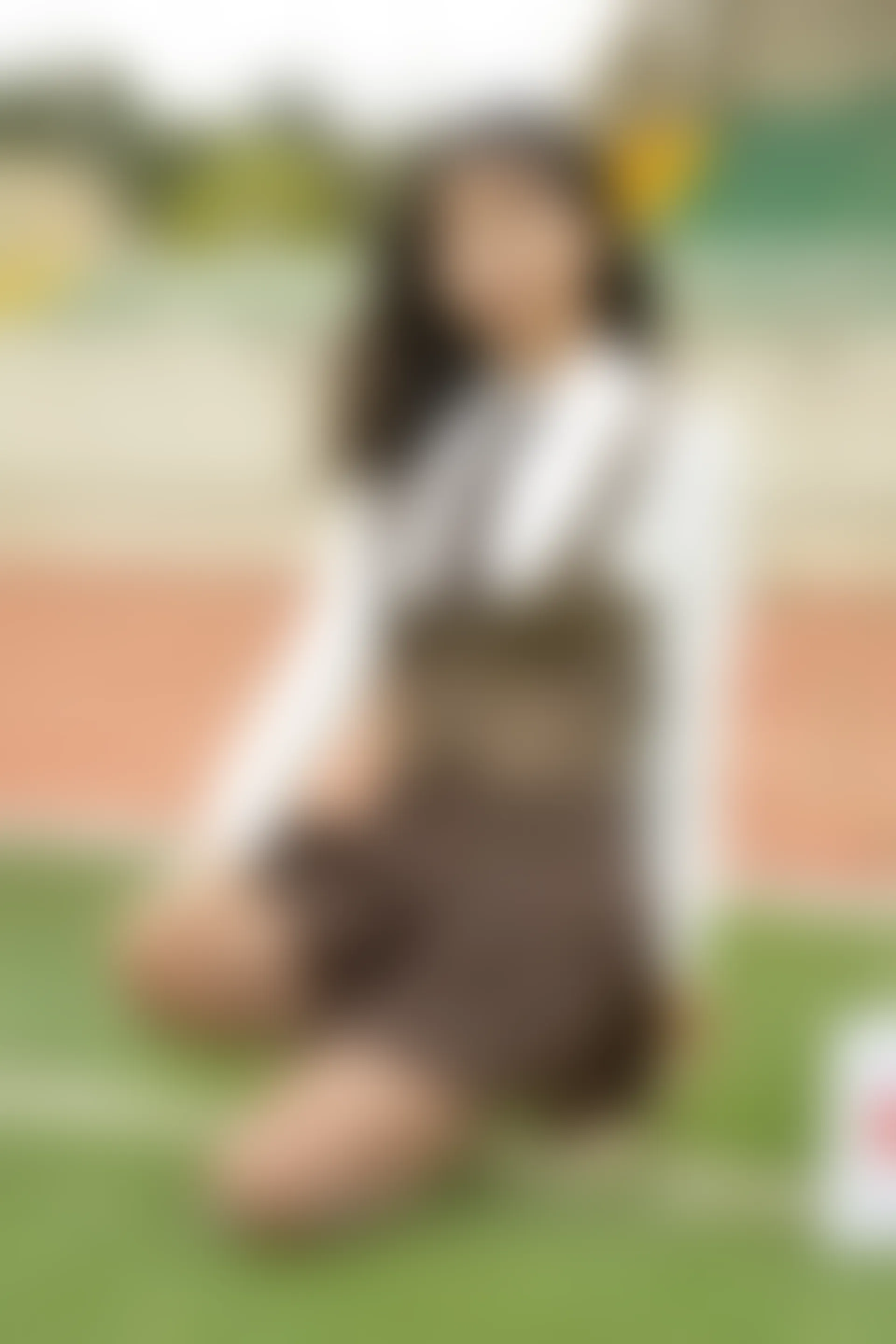 初夏女神 NO.056 点点~【咖啡JK】秋意浓，这该是秋天拥有的颜色[140P-1V-3.33G]
