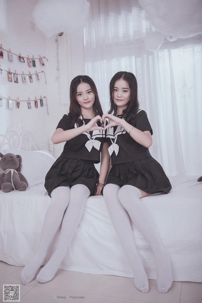 SSA丝社 超清写真 NO.028 青青姐妹 姐妹花的JK情[85P-928MB]