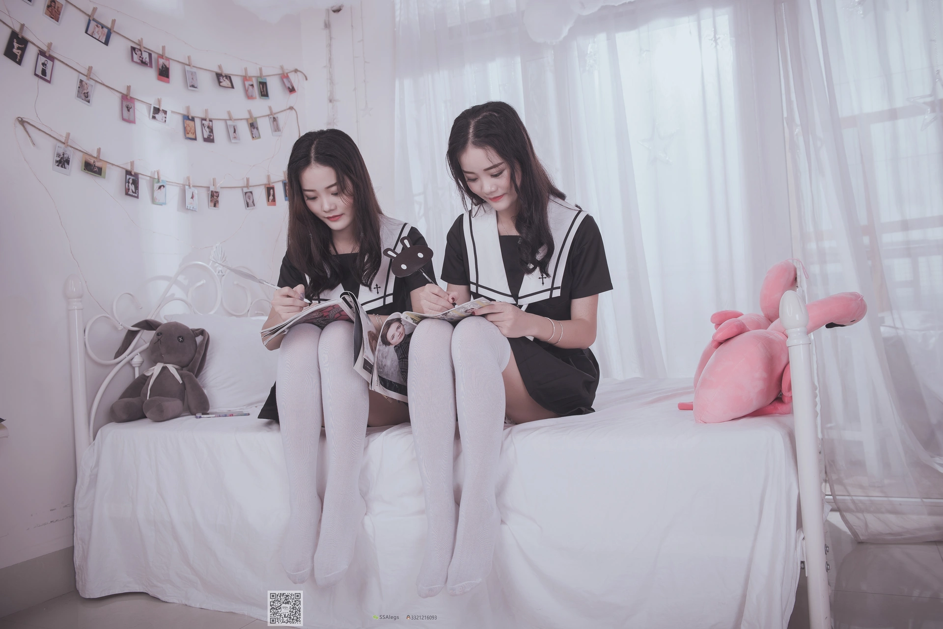 SSA丝社 超清写真 NO.028 青青姐妹 姐妹花的JK情[85P-928MB]