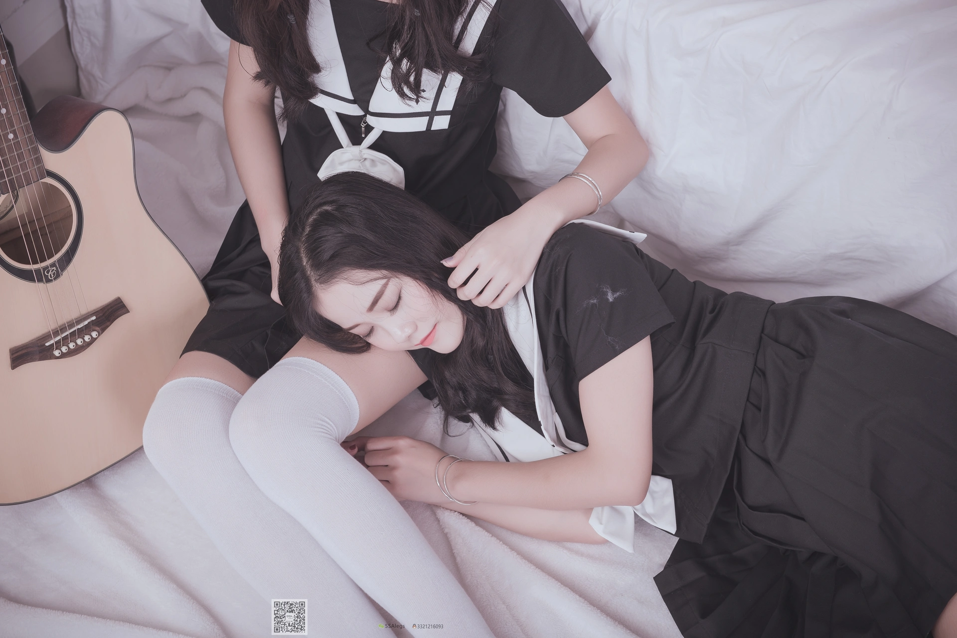 SSA丝社 超清写真 NO.028 青青姐妹 姐妹花的JK情[85P-928MB]