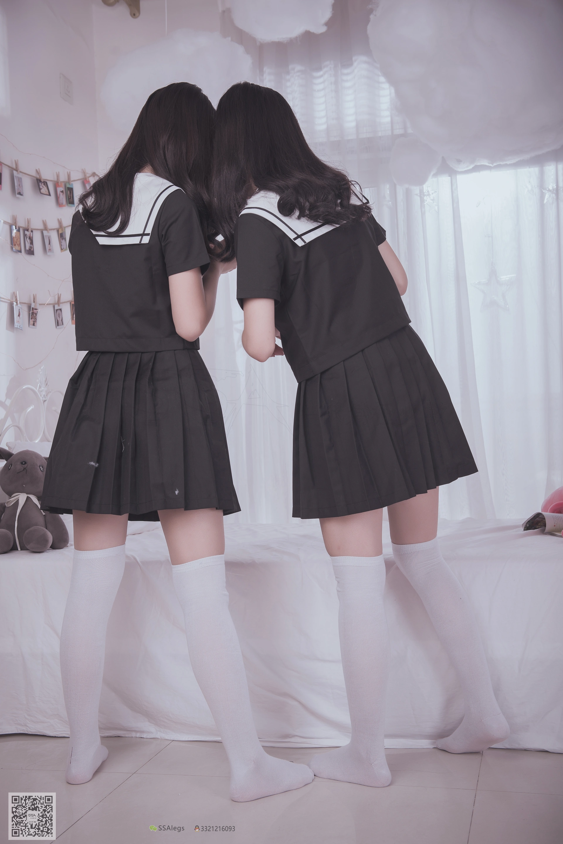 SSA丝社 超清写真 NO.028 青青姐妹 姐妹花的JK情[85P-928MB]
