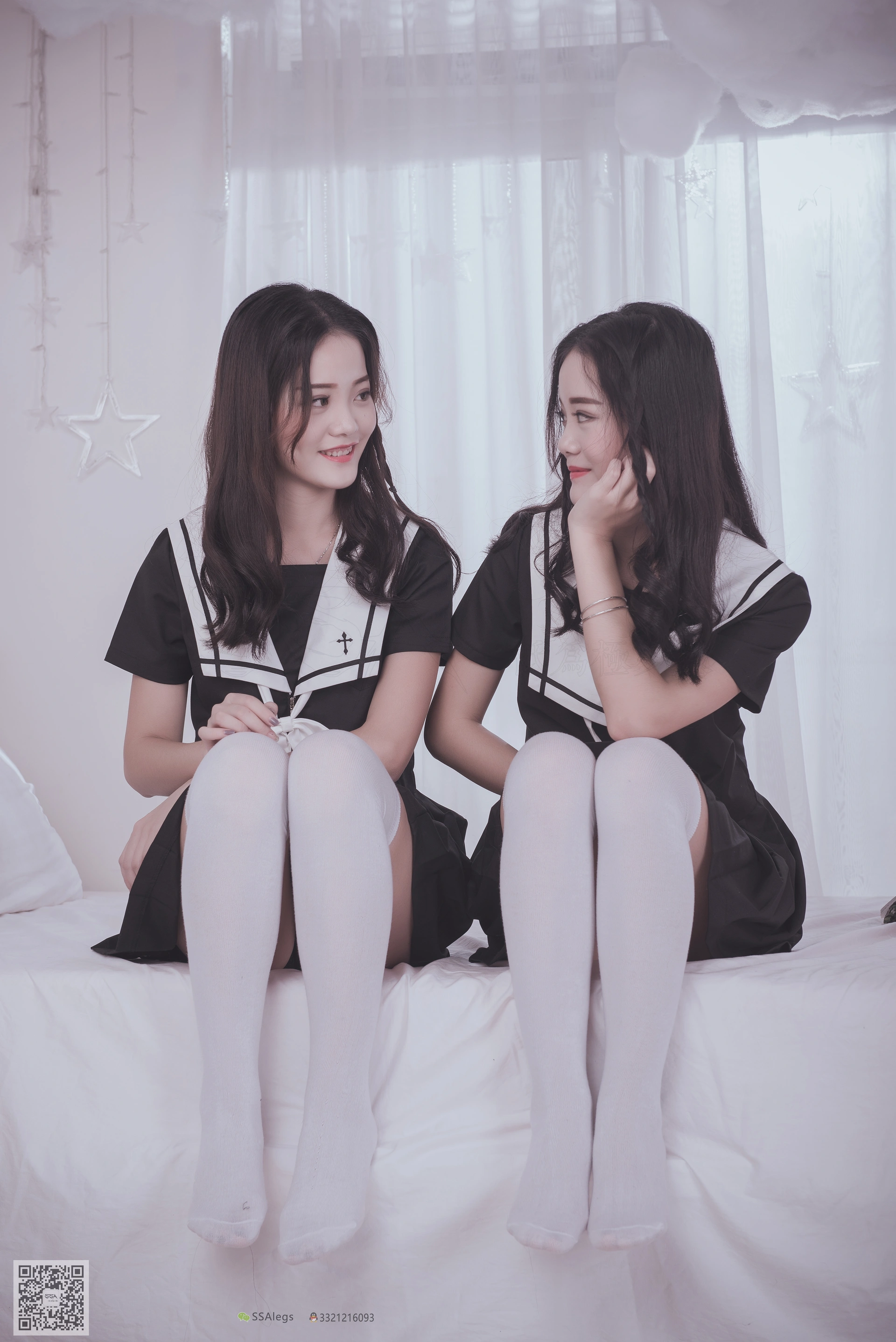 SSA丝社 超清写真 NO.028 青青姐妹 姐妹花的JK情[85P-928MB]