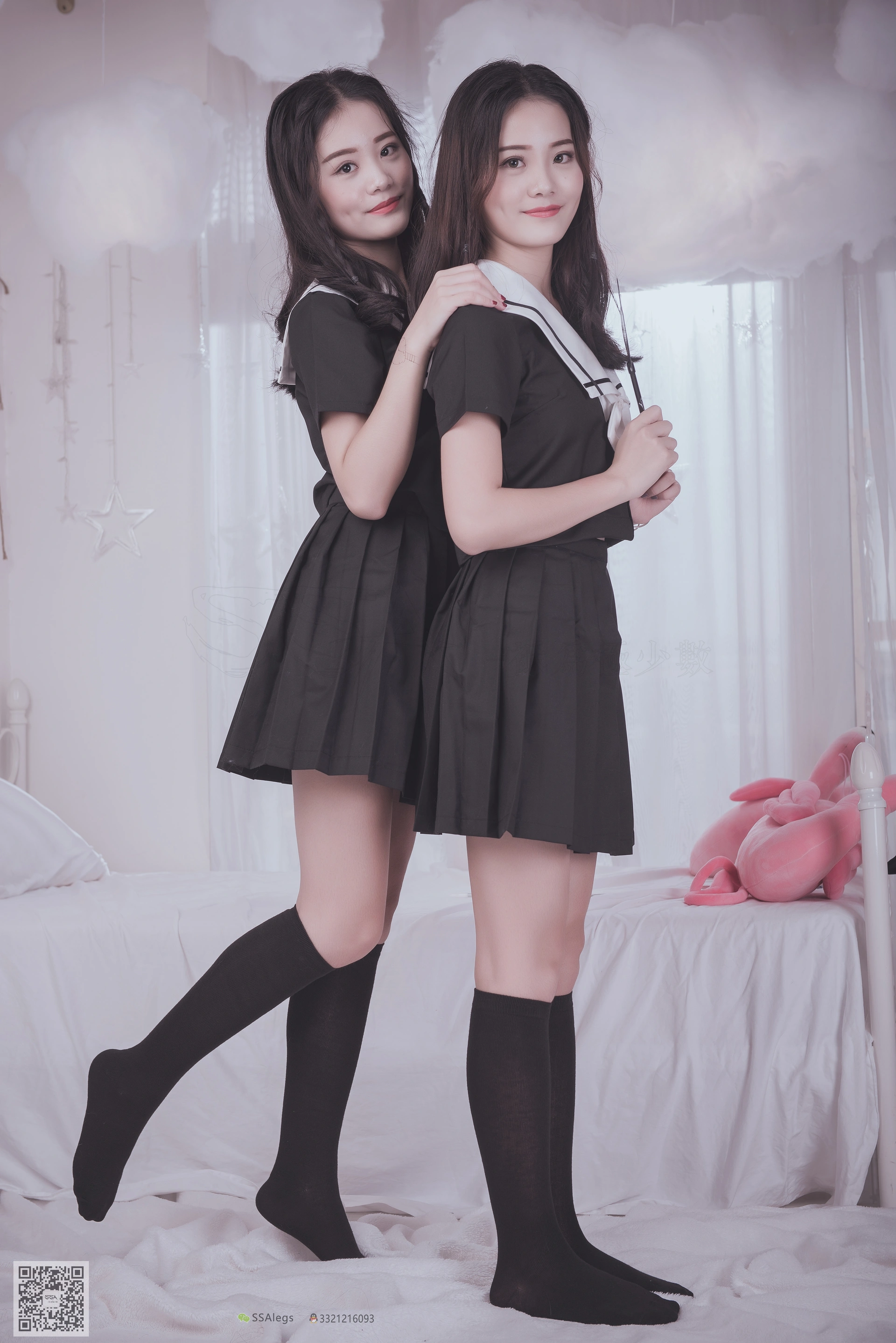SSA丝社 超清写真 NO.028 青青姐妹 姐妹花的JK情[85P-928MB]