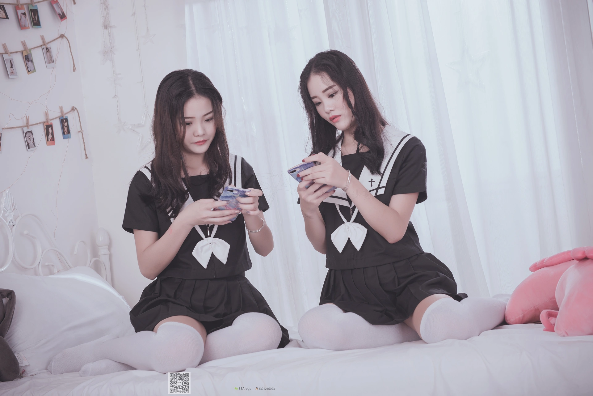 SSA丝社 超清写真 NO.028 青青姐妹 姐妹花的JK情[85P-928MB]