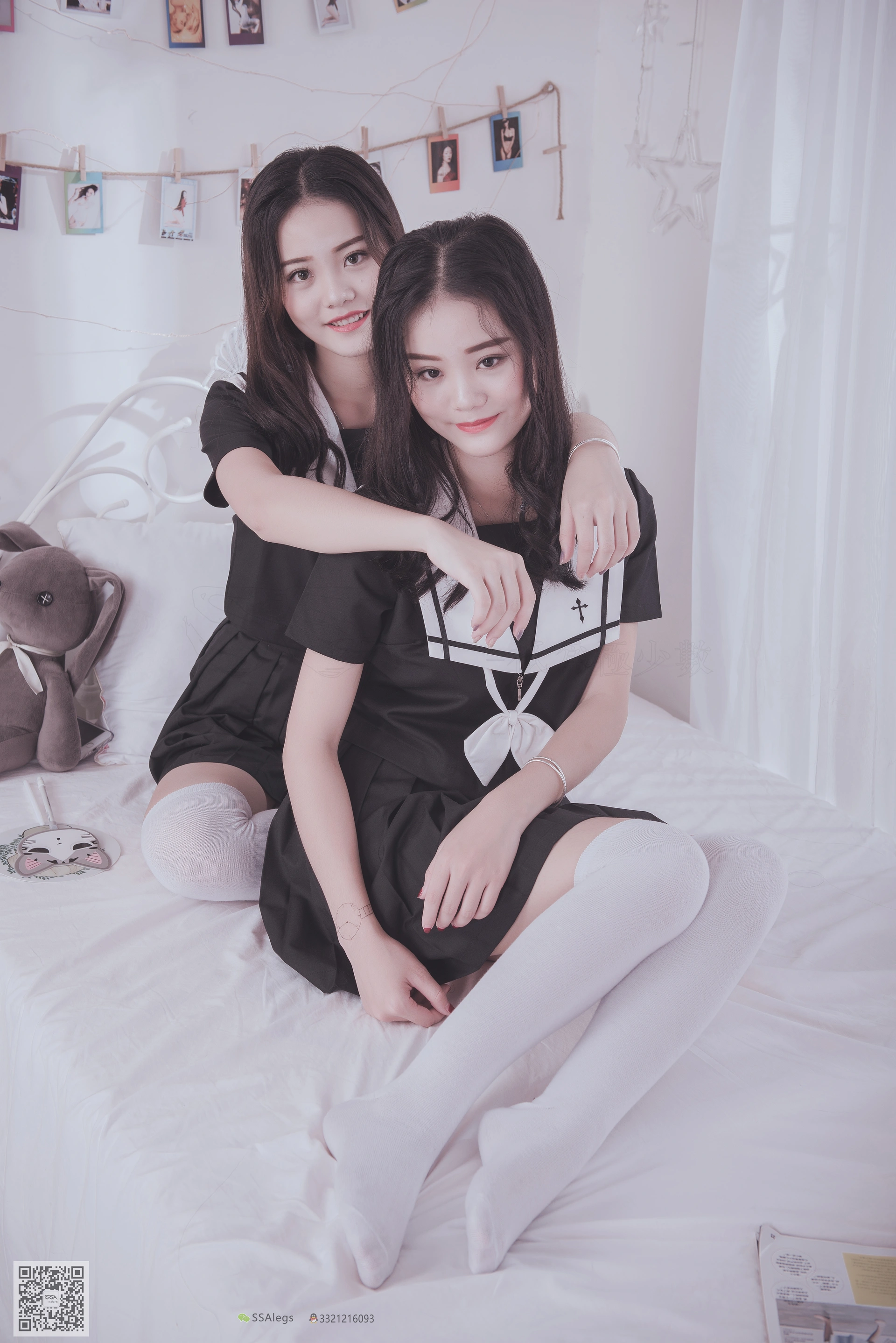 SSA丝社 超清写真 NO.028 青青姐妹 姐妹花的JK情[85P-928MB]