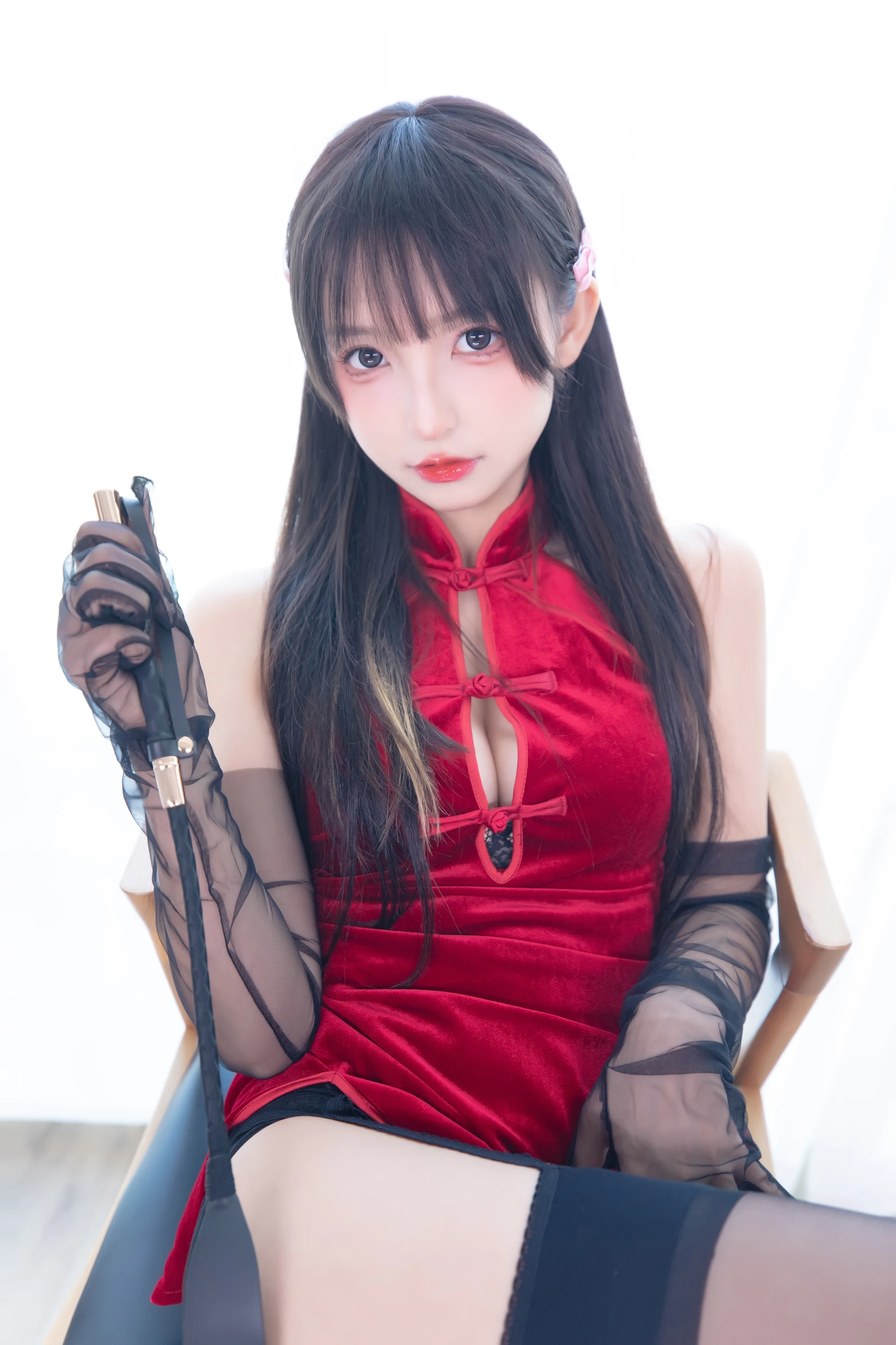 神楽坂真冬 第四季 序号15：《甜蜜皮鞭》 [75P-168MB]内衣, 双马尾, 旗袍, 神楽坂真冬, 美腿, 美足, 黑丝