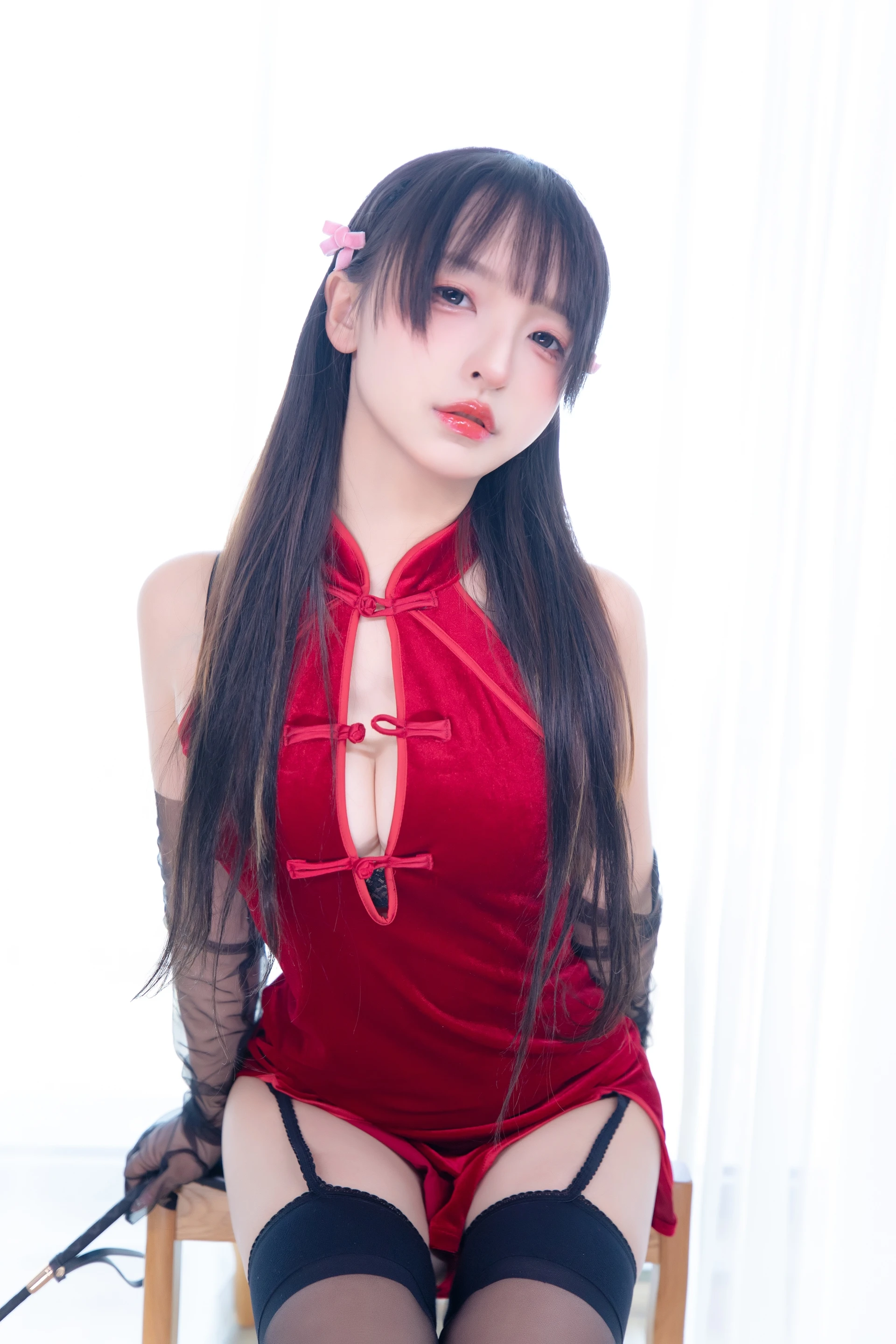 神楽坂真冬 第四季 序号15：《甜蜜皮鞭》 [75P-168MB]内衣, 双马尾, 旗袍, 神楽坂真冬, 美腿, 美足, 黑丝
