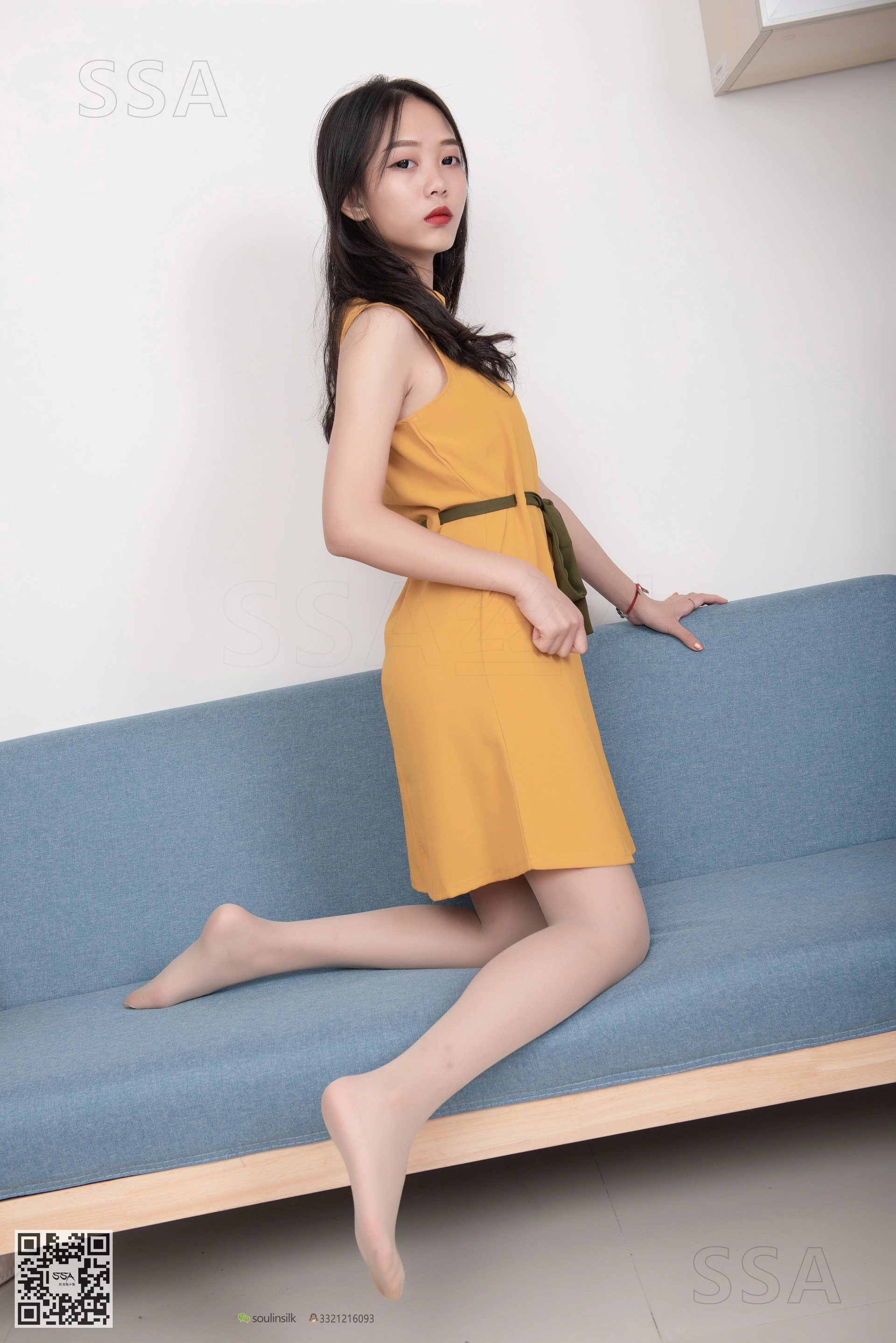 SSA丝社 超清写真 NO.165 小凉 黄色连衣裙肉丝首秀[99P-1.38GB]