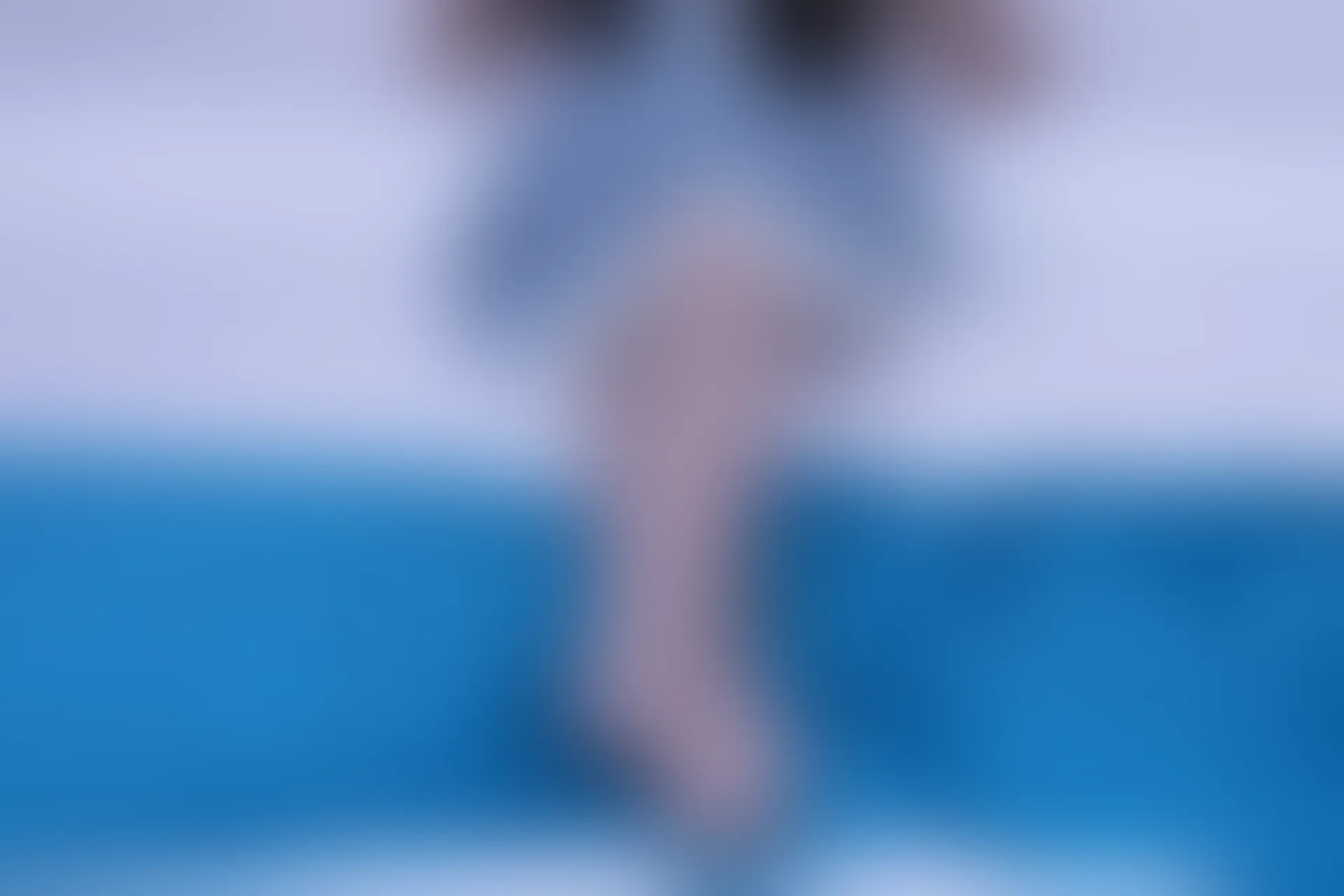 初夏女神 NO.019 雪糕~浅蓝色JK裙搭配小白鞋[135P-1V-4.3G]