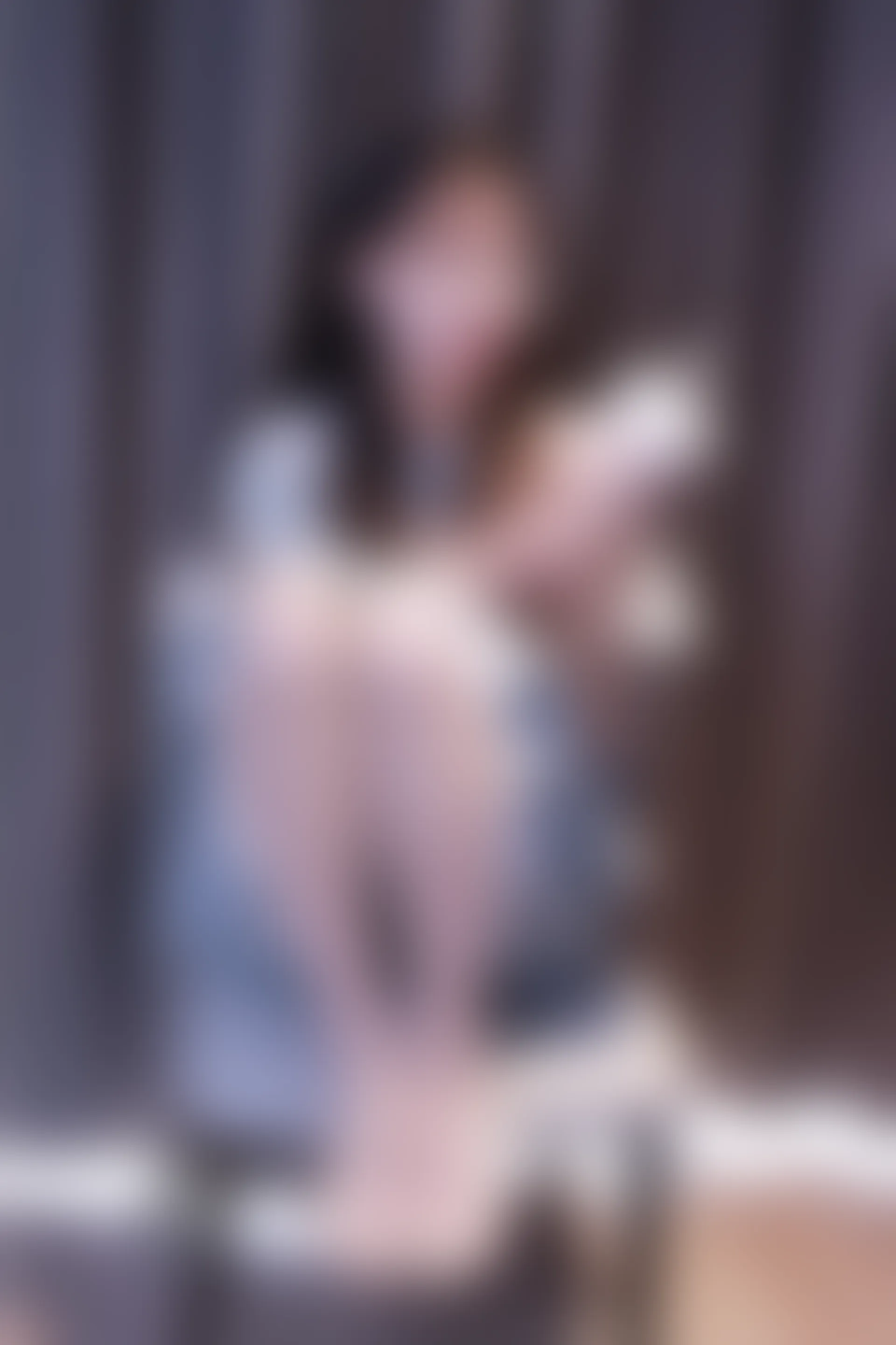 初夏女神 NO.019 雪糕~浅蓝色JK裙搭配小白鞋[135P-1V-4.3G]