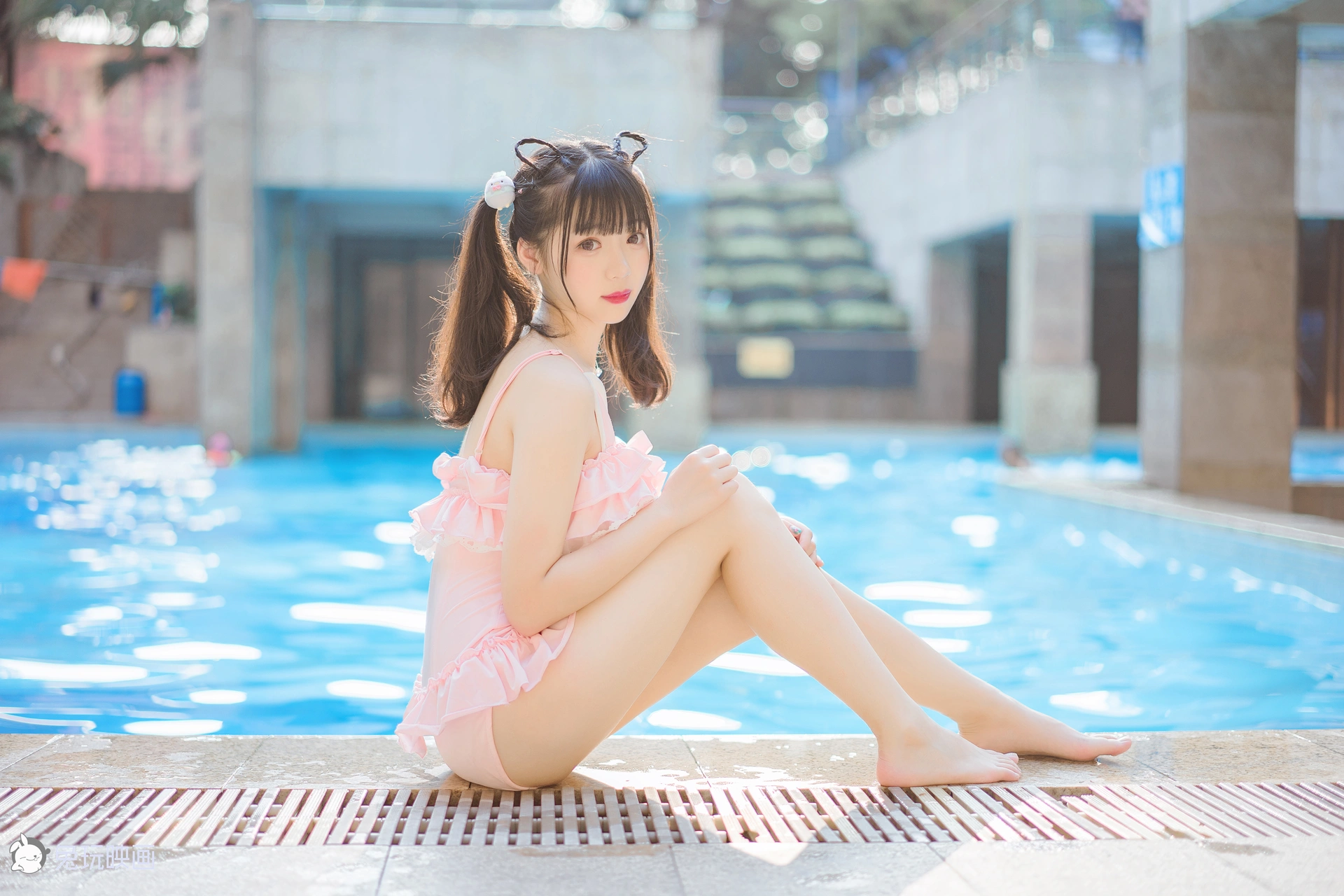 兔玩映画 夏日泳装 Vol.008 粉兔子 [41P-221MB]