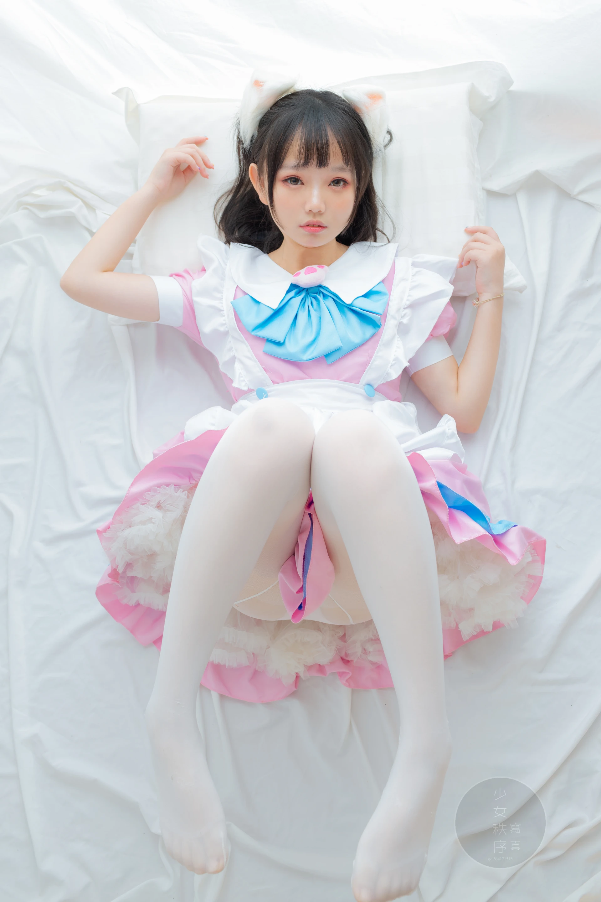 少女秩序 GR02L 乐栀 白丝双马尾猫耳女仆 [42P-248MB]乐栀, 双马尾, 女仆, 少女秩序, 猫耳, 白丝, 美腿, 美足