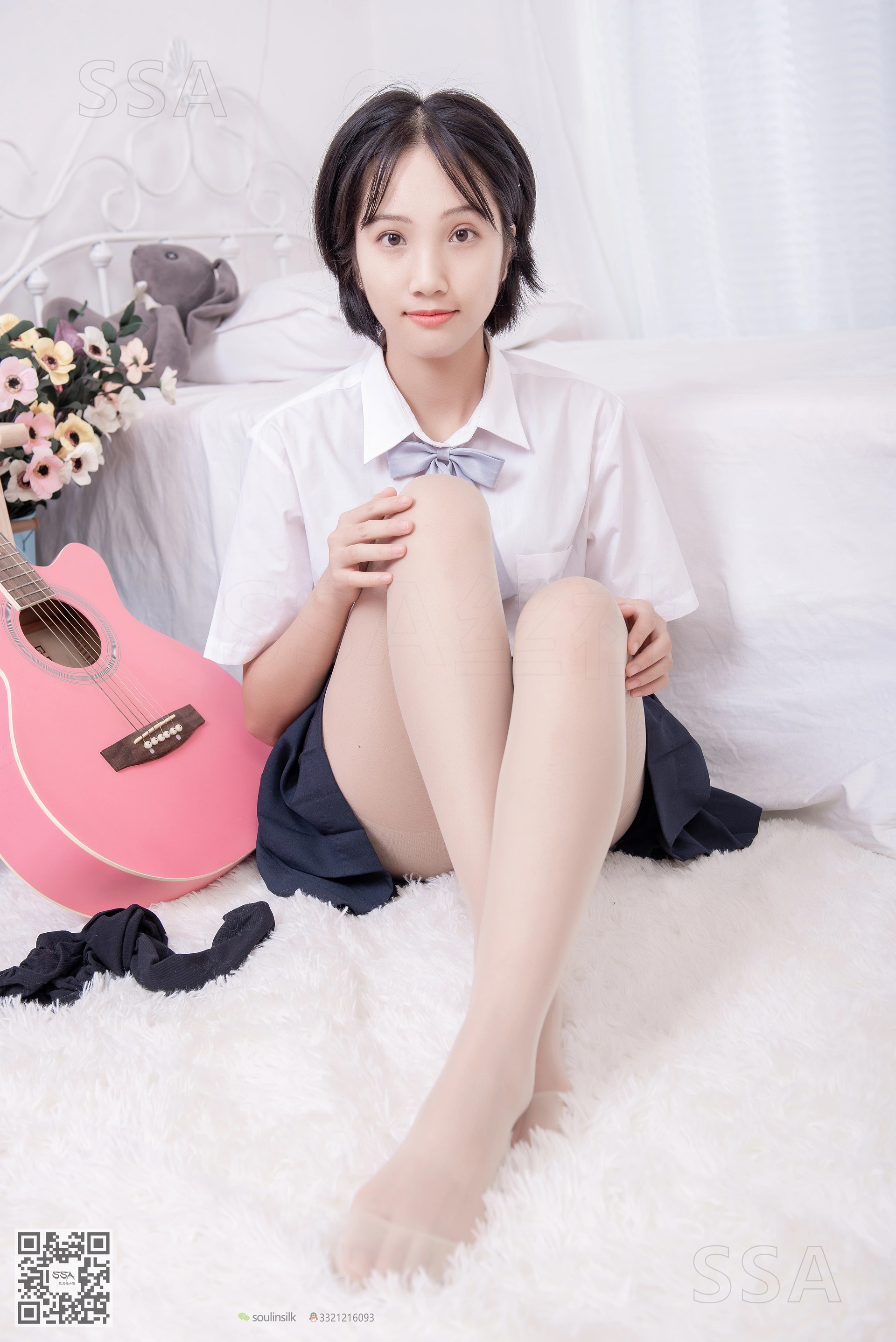 SSA丝社 超清写真 NO.181 小佩 酒窝少女JK制服肉丝黑袜穿搭示范[135P-1.44GB]