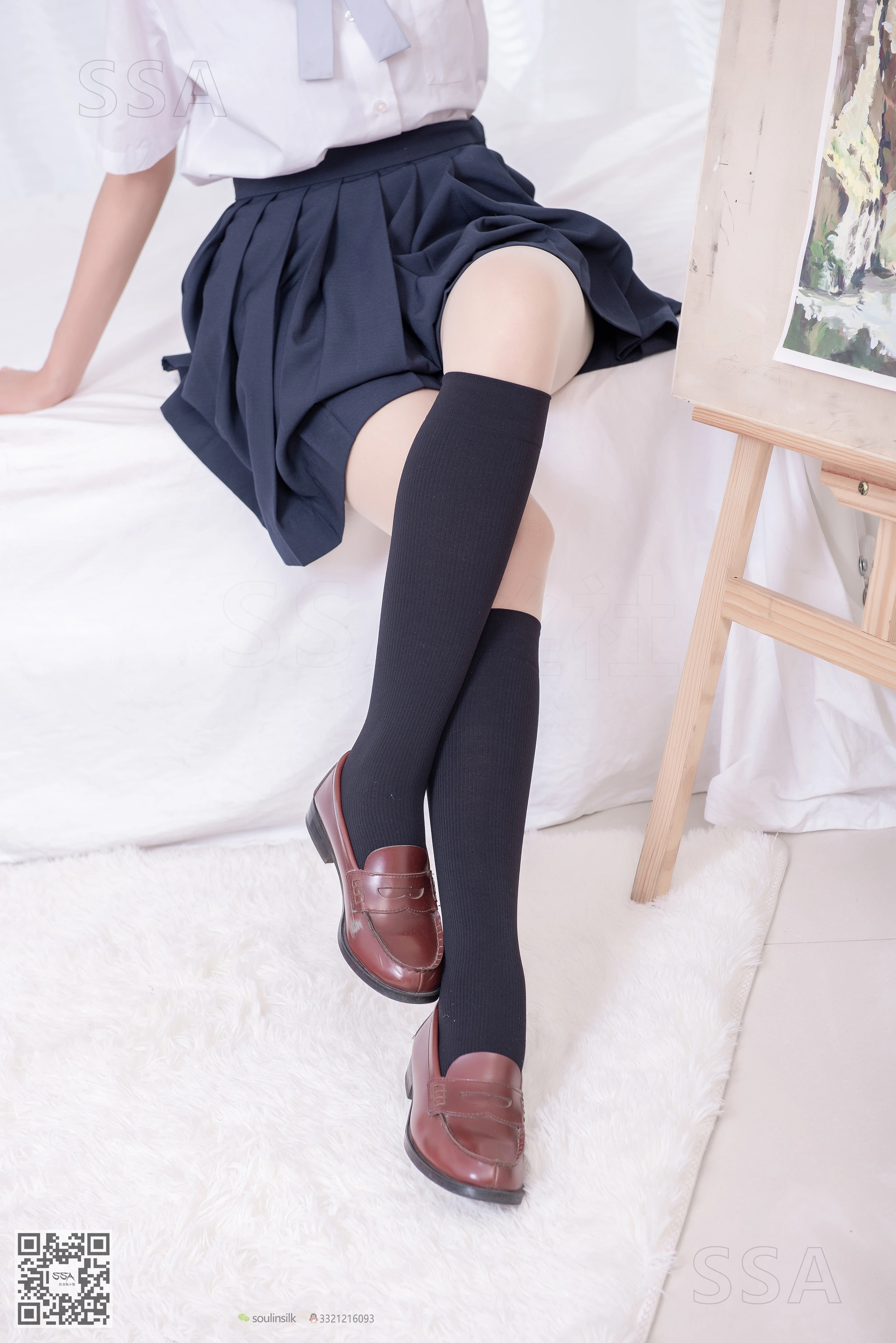 SSA丝社 超清写真 NO.181 小佩 酒窝少女JK制服肉丝黑袜穿搭示范[135P-1.44GB]