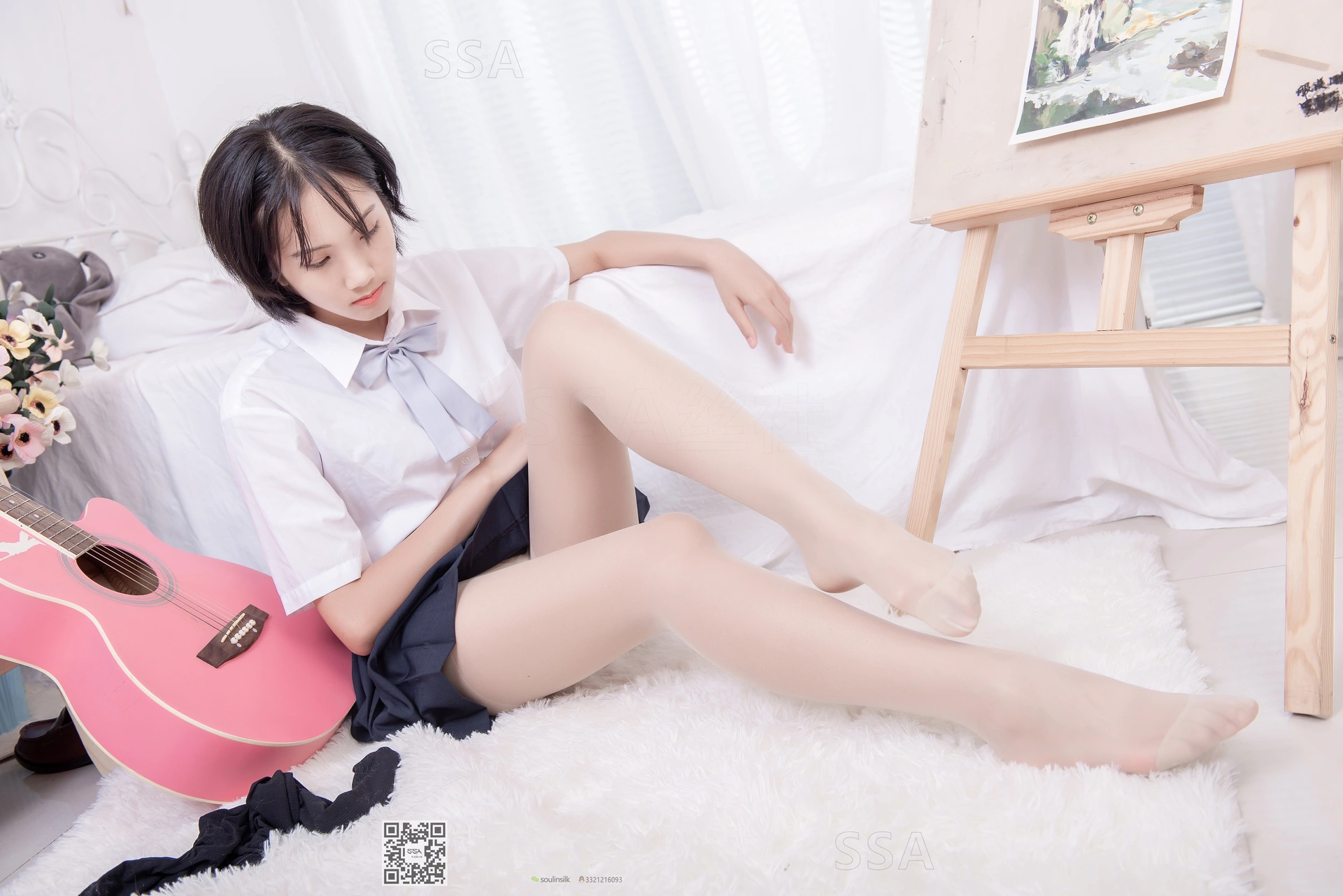 SSA丝社 超清写真 NO.181 小佩 酒窝少女JK制服肉丝黑袜穿搭示范[135P-1.44GB]