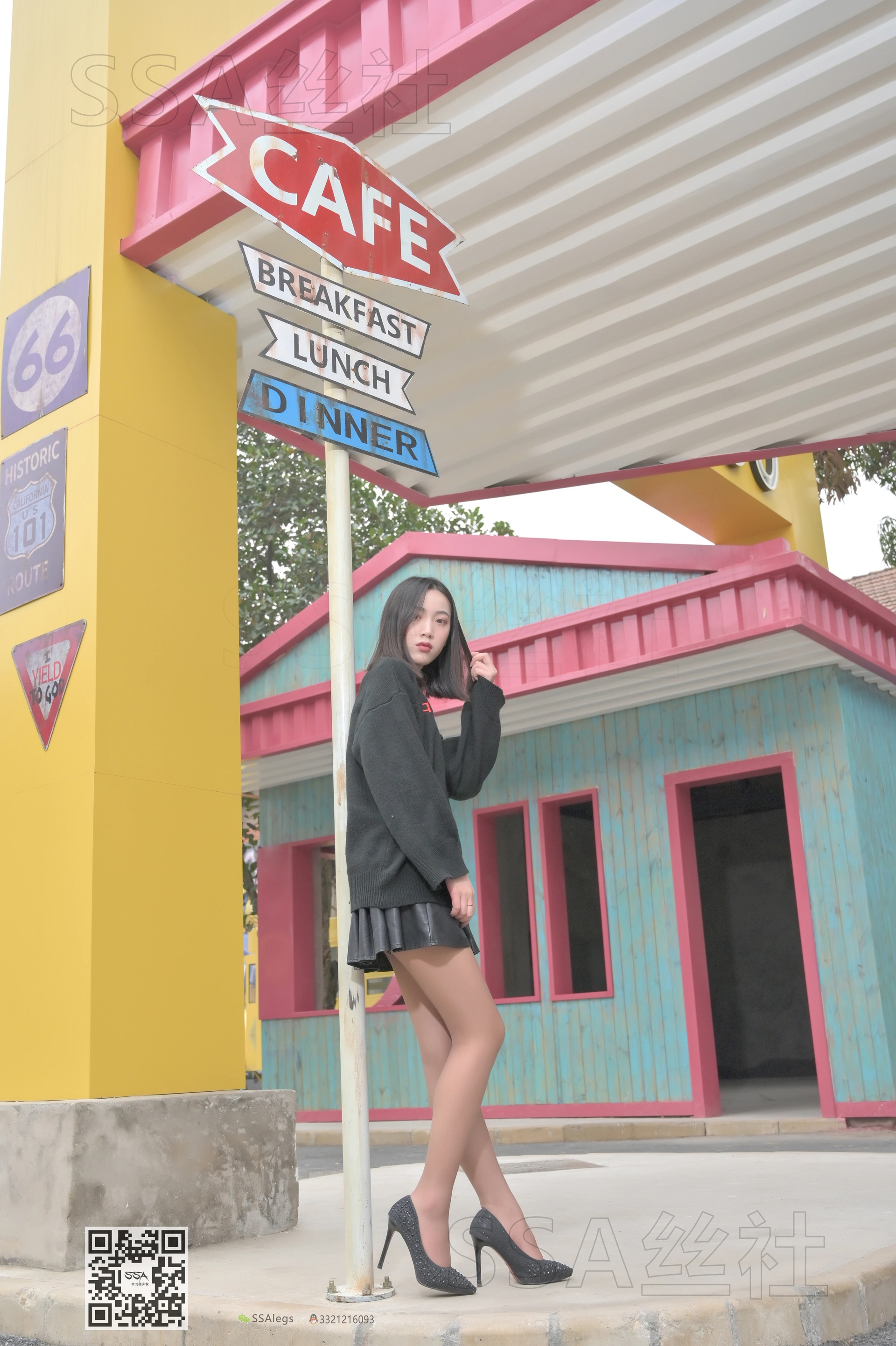 SSA丝社 超清写真 NO.095 大大 腿模大大街拍[133P-1.68GB]