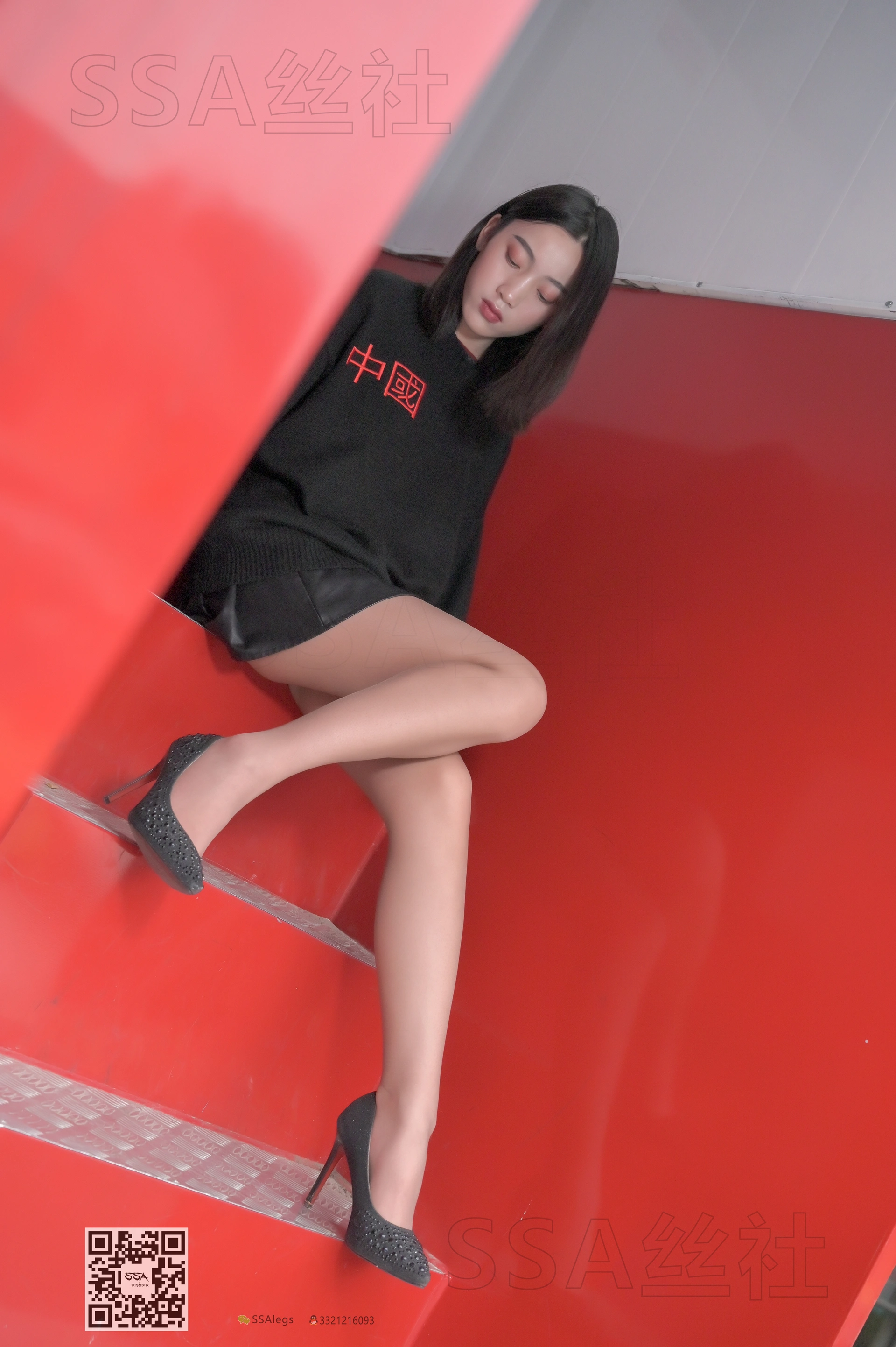 SSA丝社 超清写真 NO.095 大大 腿模大大街拍[133P-1.68GB]