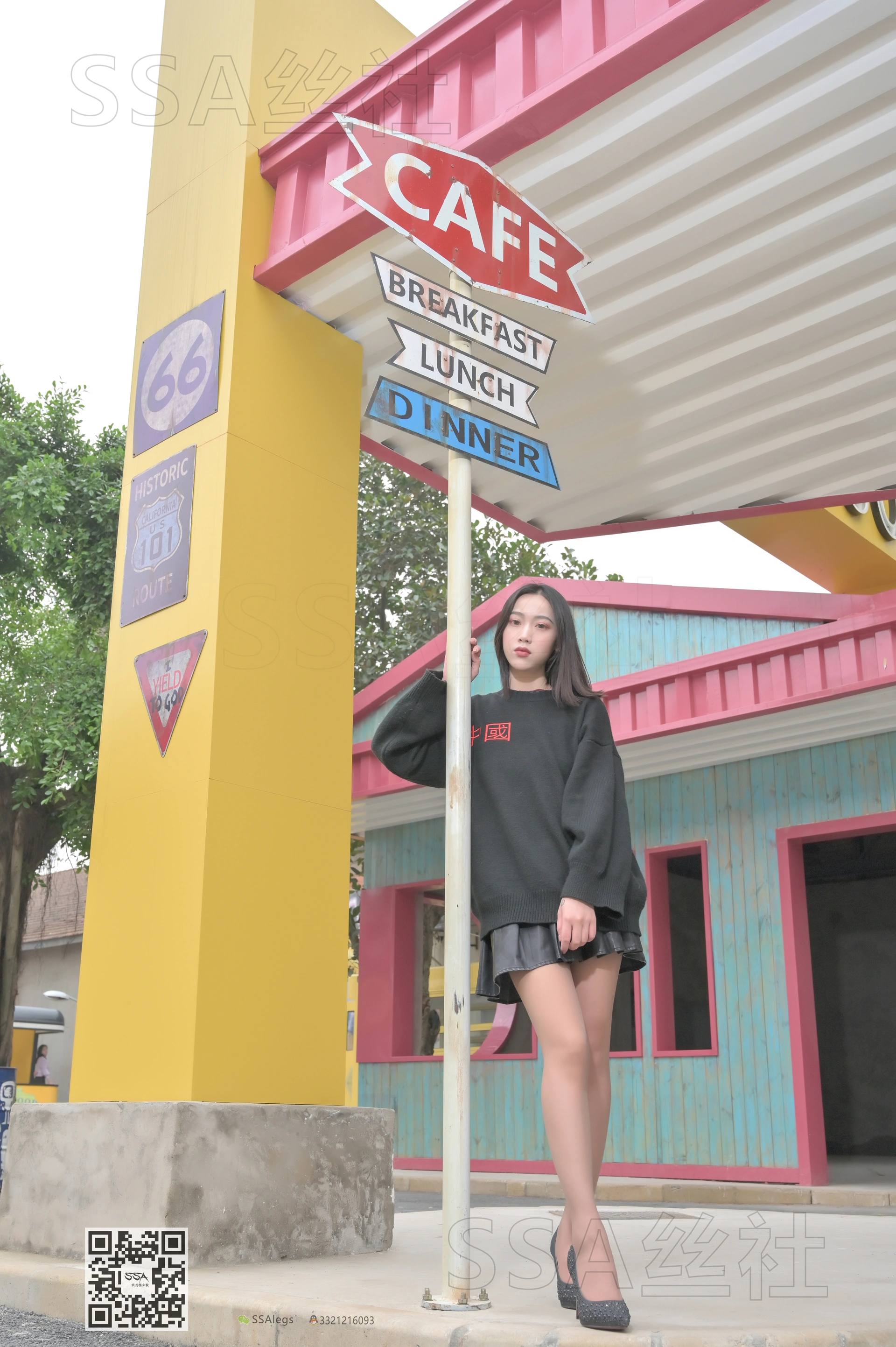 SSA丝社 超清写真 NO.095 大大 腿模大大街拍[133P-1.68GB]