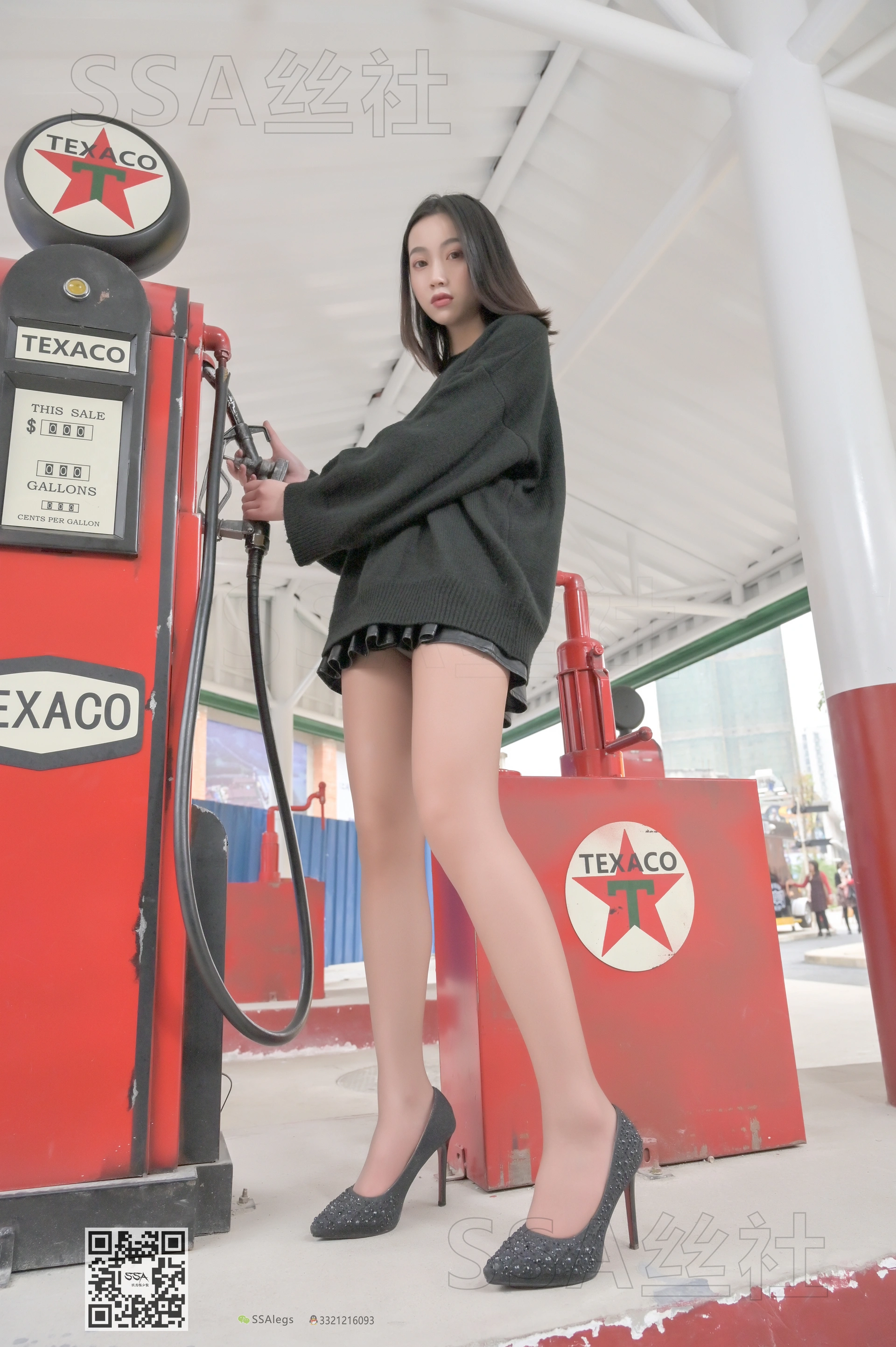 SSA丝社 超清写真 NO.095 大大 腿模大大街拍[133P-1.68GB]