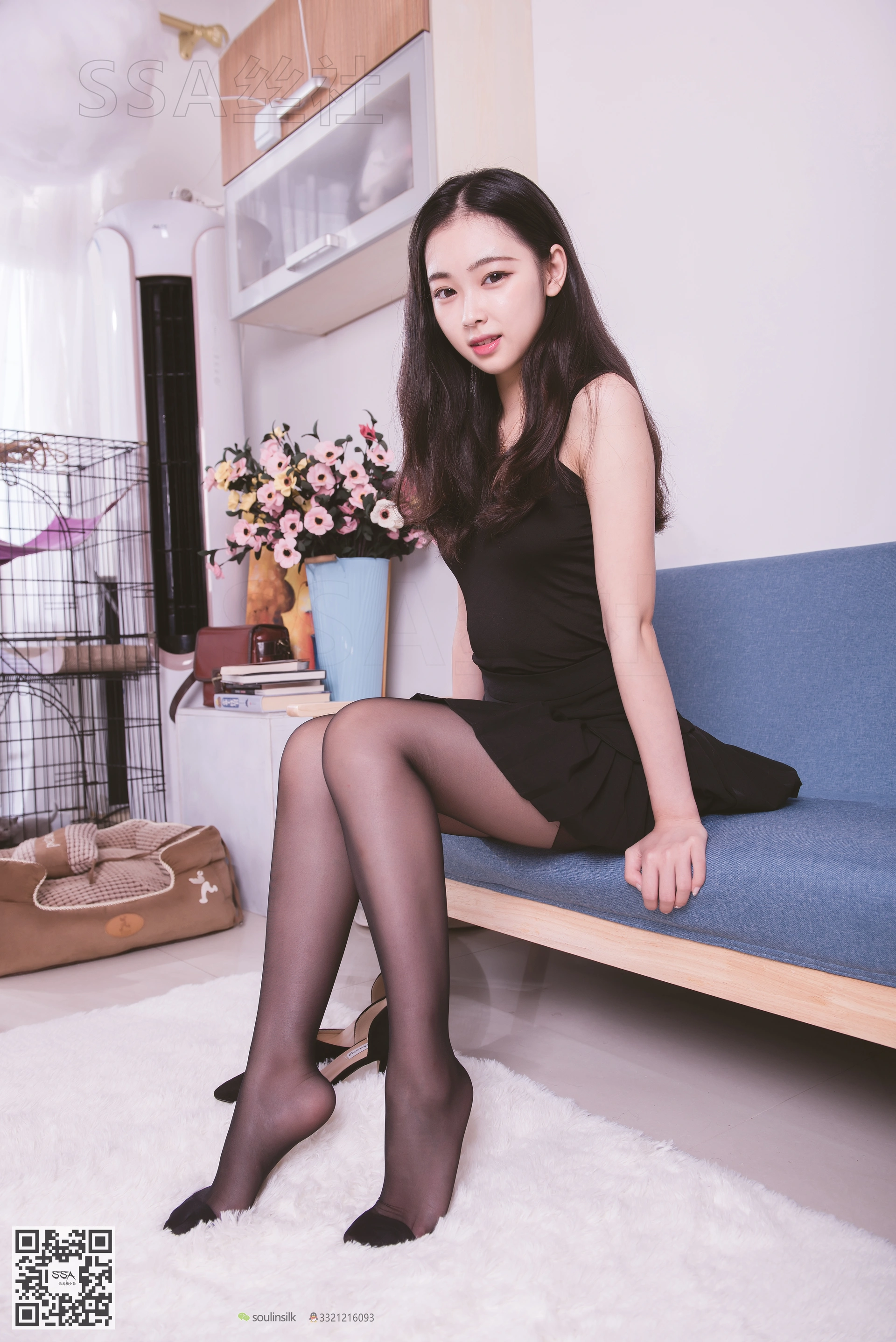 SSA丝社 超清写真 NO.122 文娟 无法抵挡的黑色脚尖加固丝袜[129P-1.25GB]