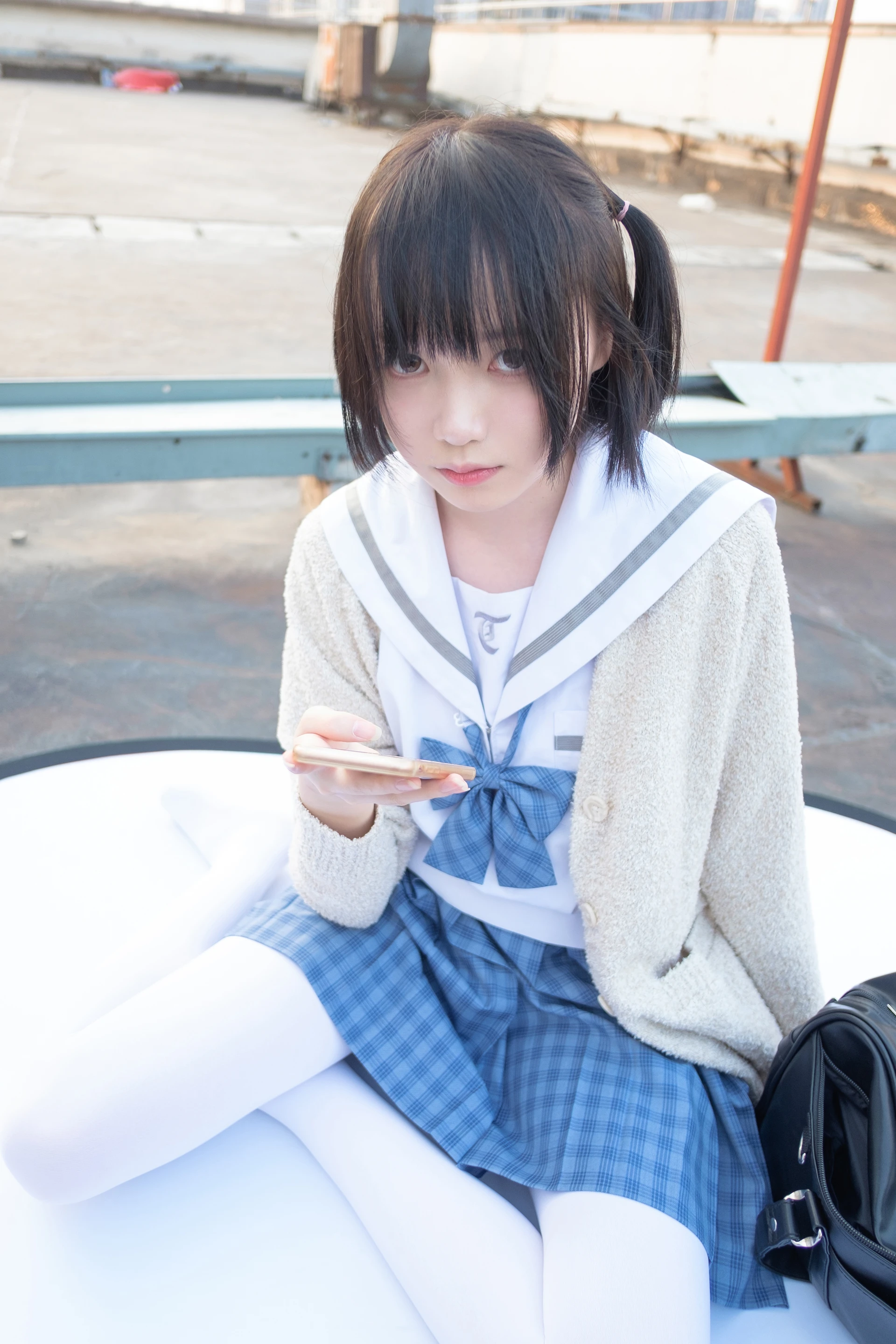 森萝财团 SSR-001 [74P-490M]Aika, 校服, 森萝财团, 白丝