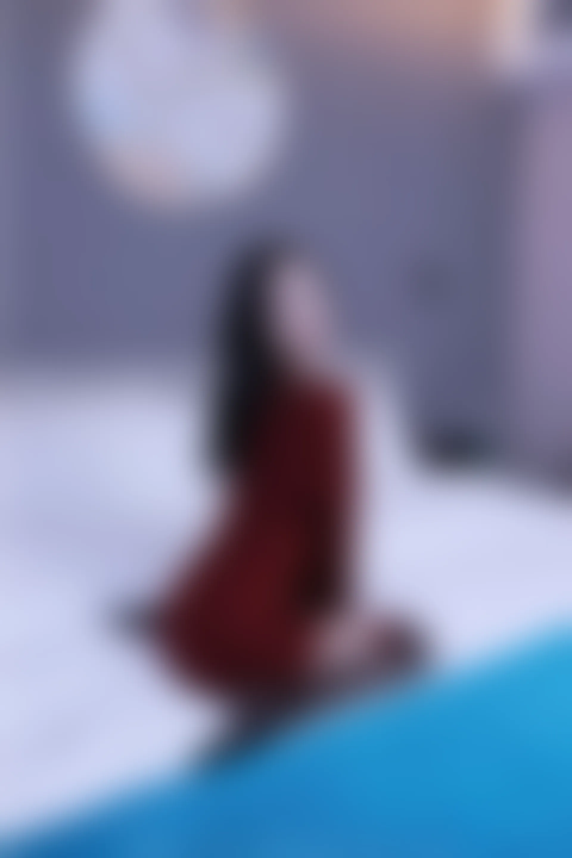 初夏女神 NO.006 依依 M码酒红连衣裙搭黑色长靴[140P+1V／6.76GB]