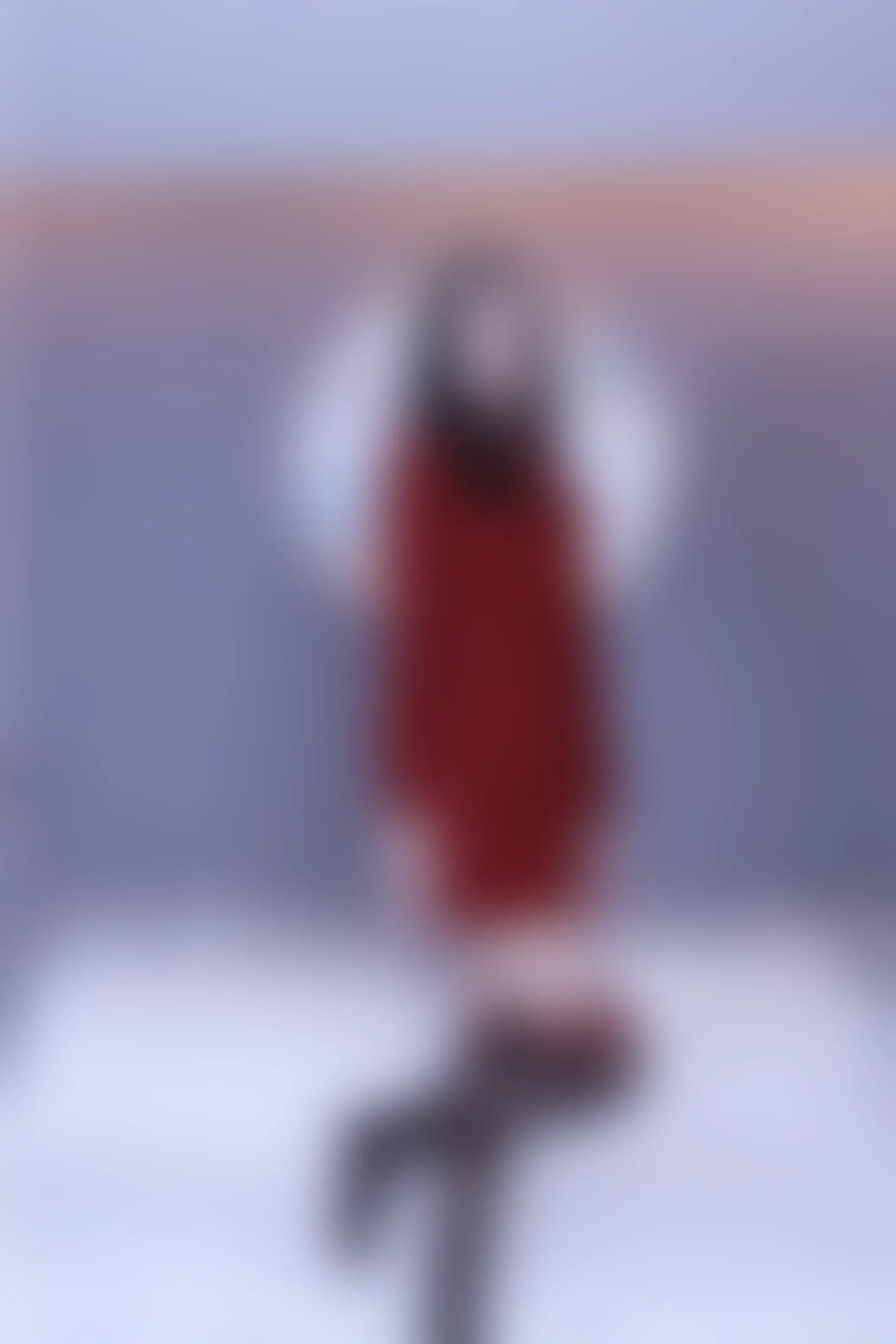 初夏女神 NO.006 依依 M码酒红连衣裙搭黑色长靴[140P+1V／6.76GB]