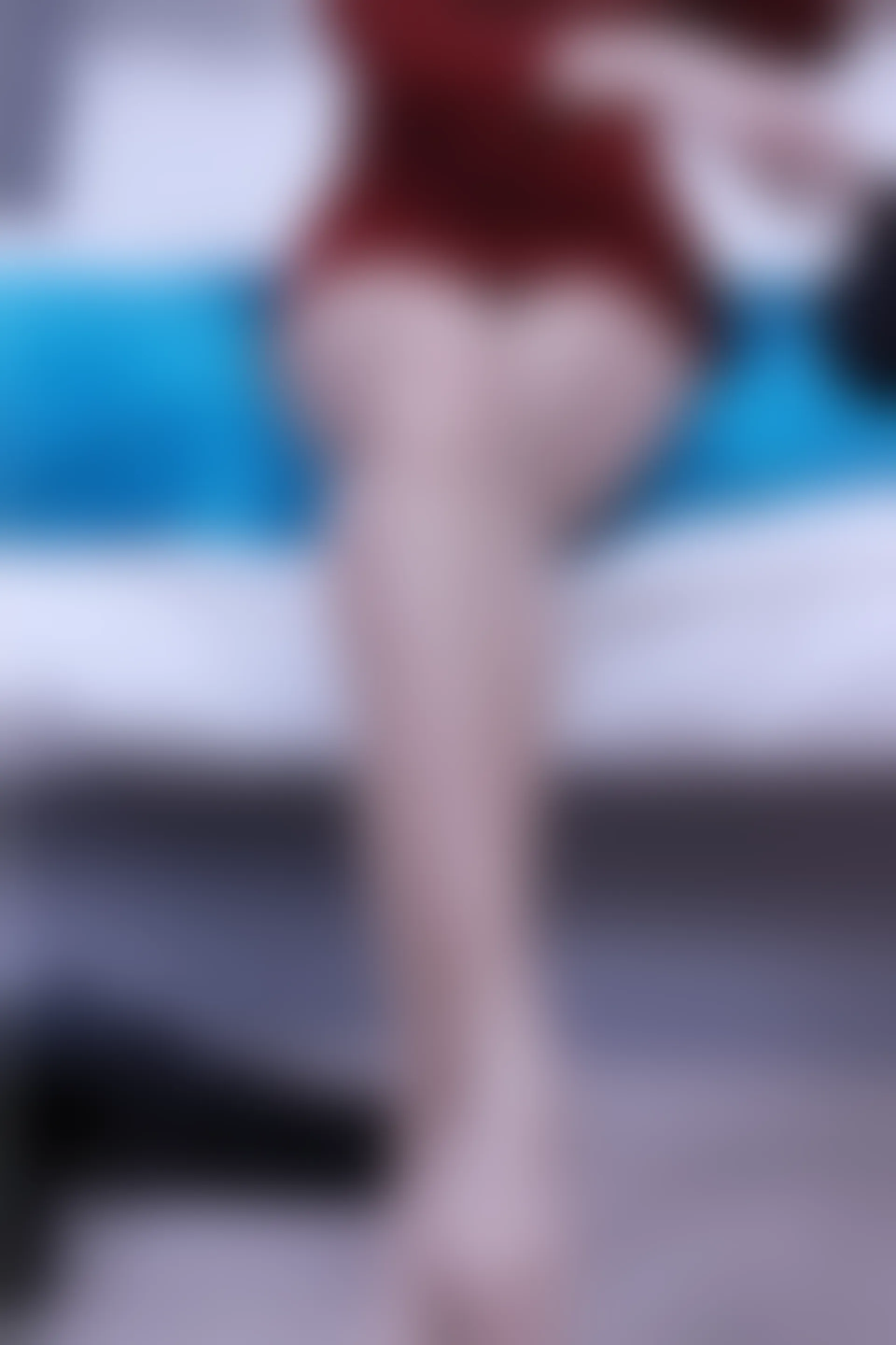 初夏女神 NO.006 依依 M码酒红连衣裙搭黑色长靴[140P+1V／6.76GB]